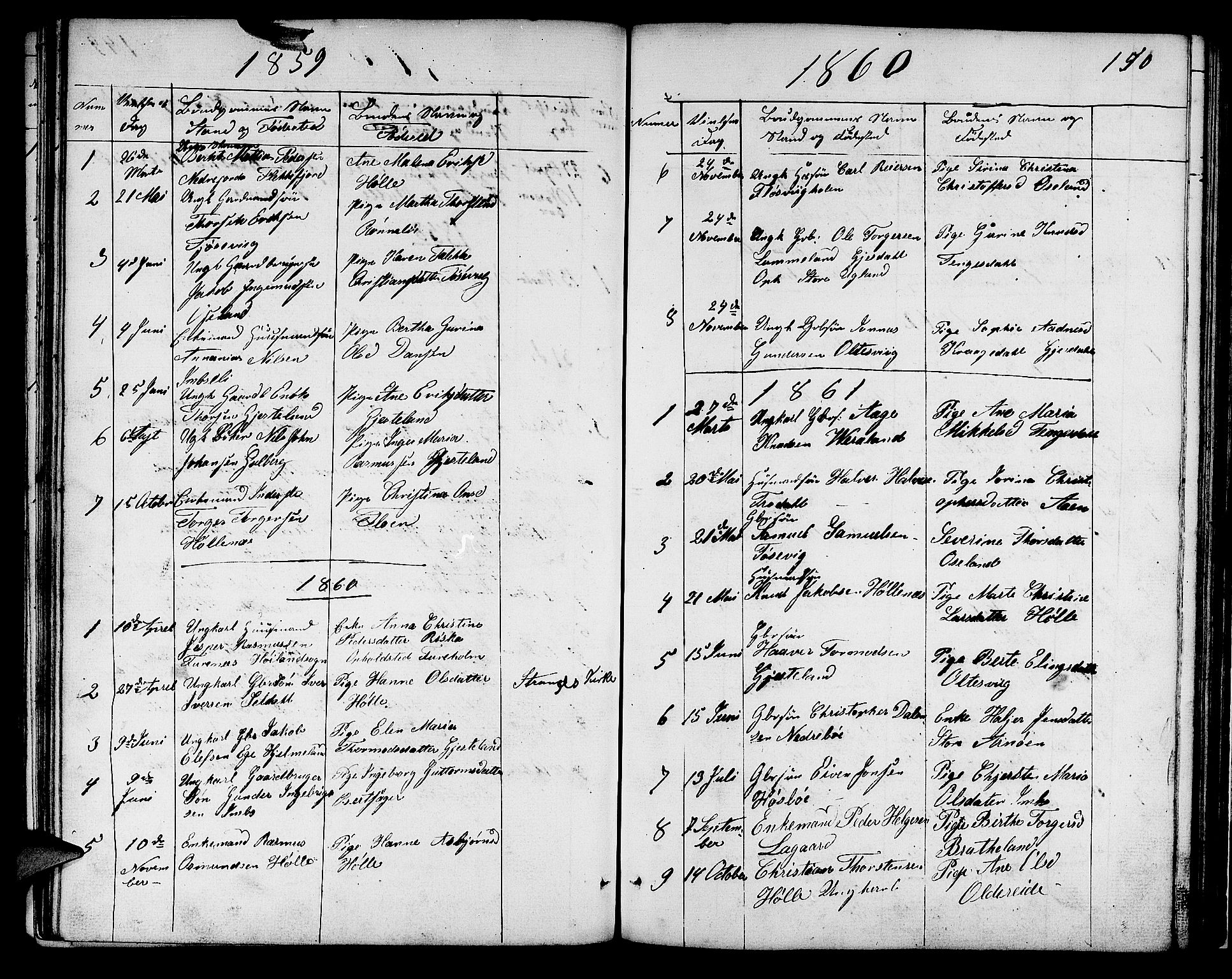 Høgsfjord sokneprestkontor, AV/SAST-A-101624/H/Ha/Hab/L0001: Parish register (copy) no. B 1, 1855-1885, p. 150