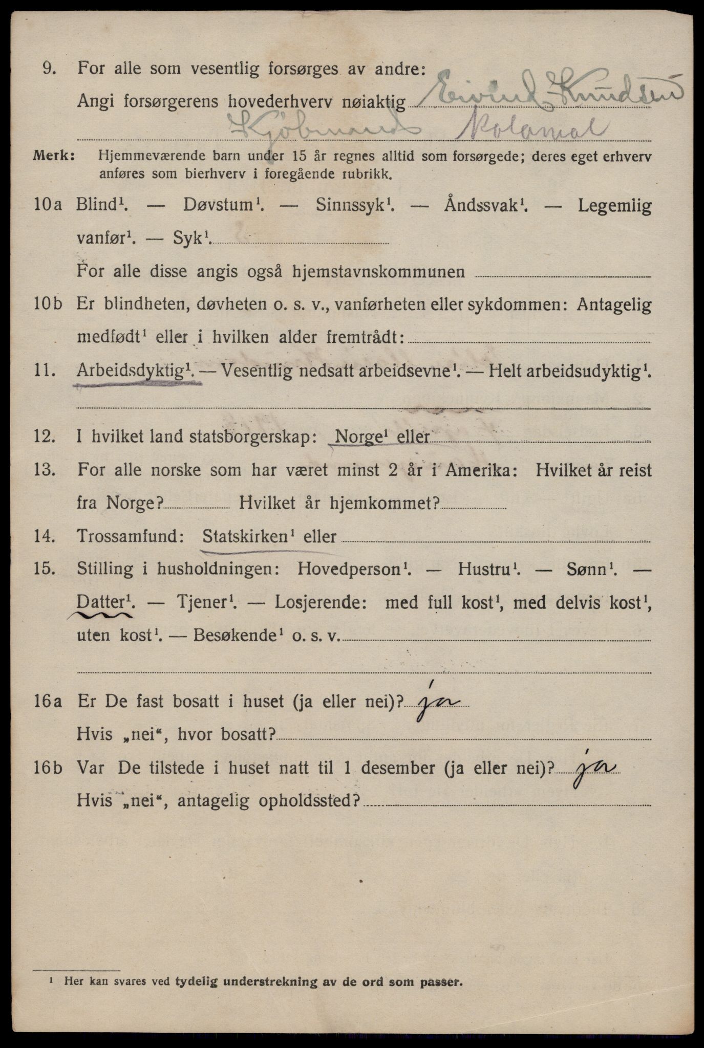 SAST, 1920 census for Haugesund, 1920, p. 41468