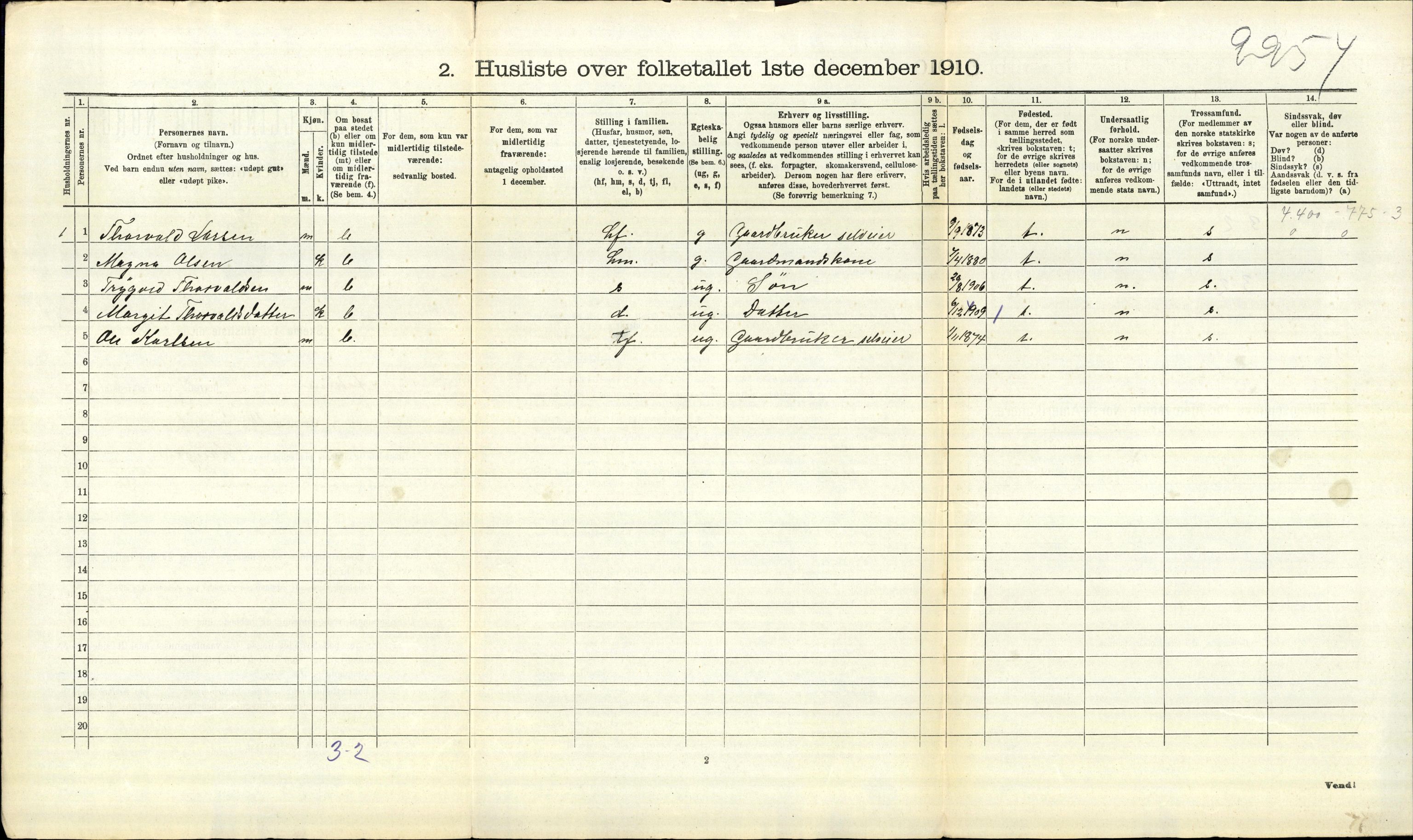 RA, 1910 census for Askim, 1910, p. 974