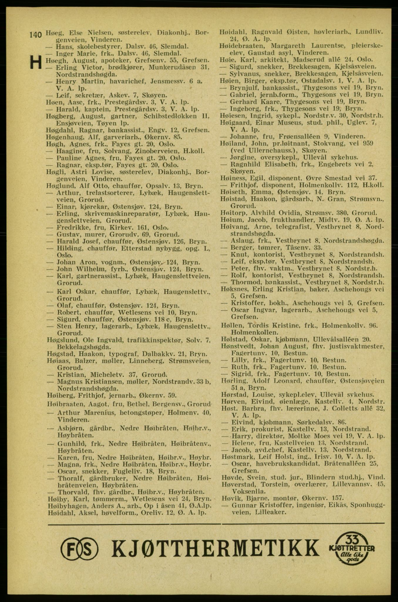 Aker adressebok/adressekalender, PUBL/001/A/005: Aker adressebok, 1934-1935, p. 140