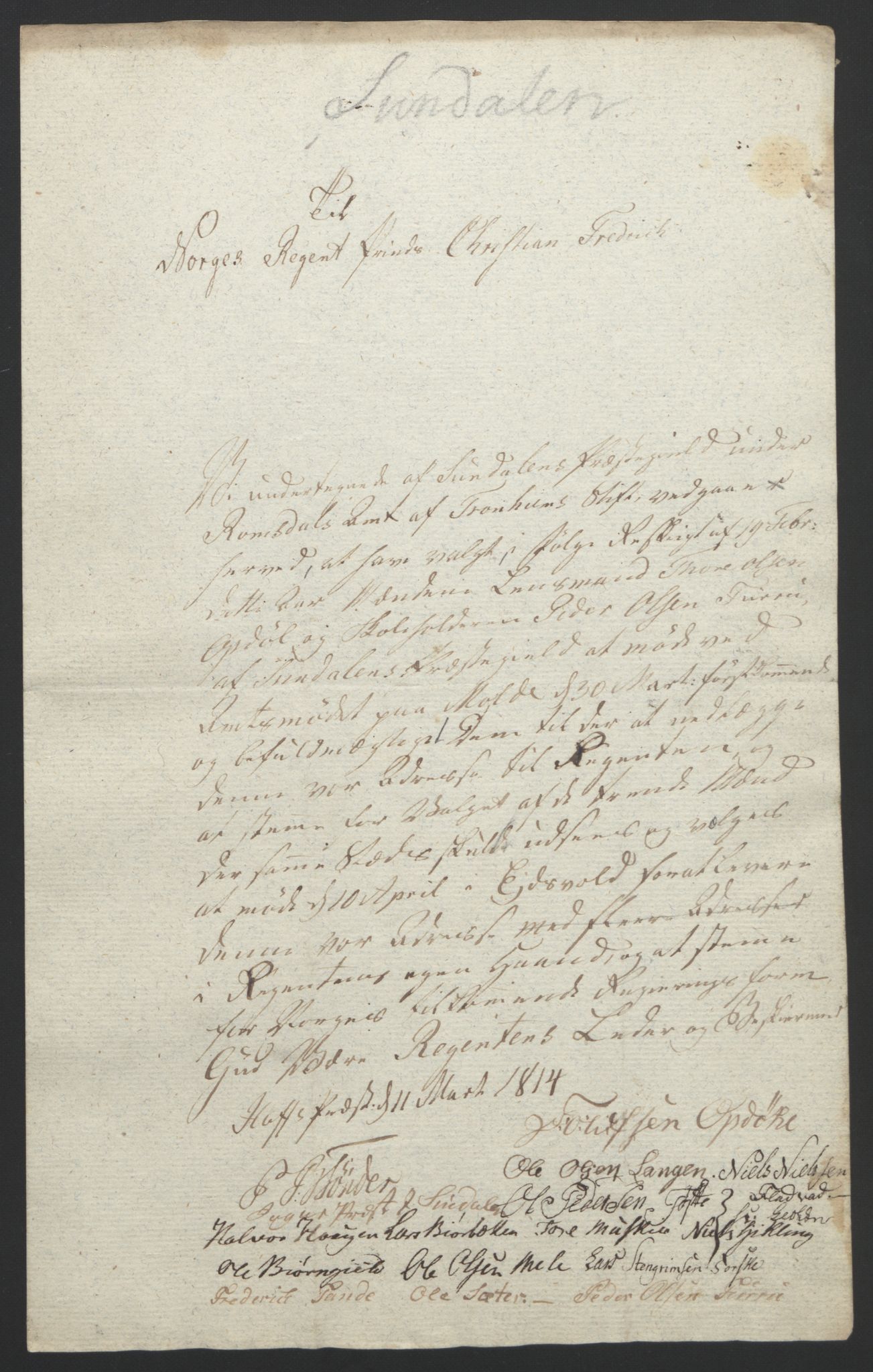Statsrådssekretariatet, RA/S-1001/D/Db/L0008: Fullmakter for Eidsvollsrepresentantene i 1814. , 1814, p. 402