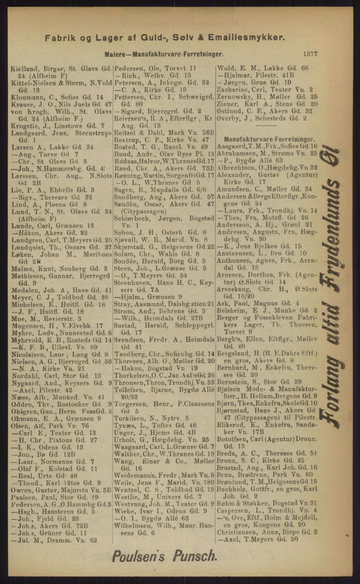 Kristiania/Oslo adressebok, PUBL/-, 1903, p. 1377