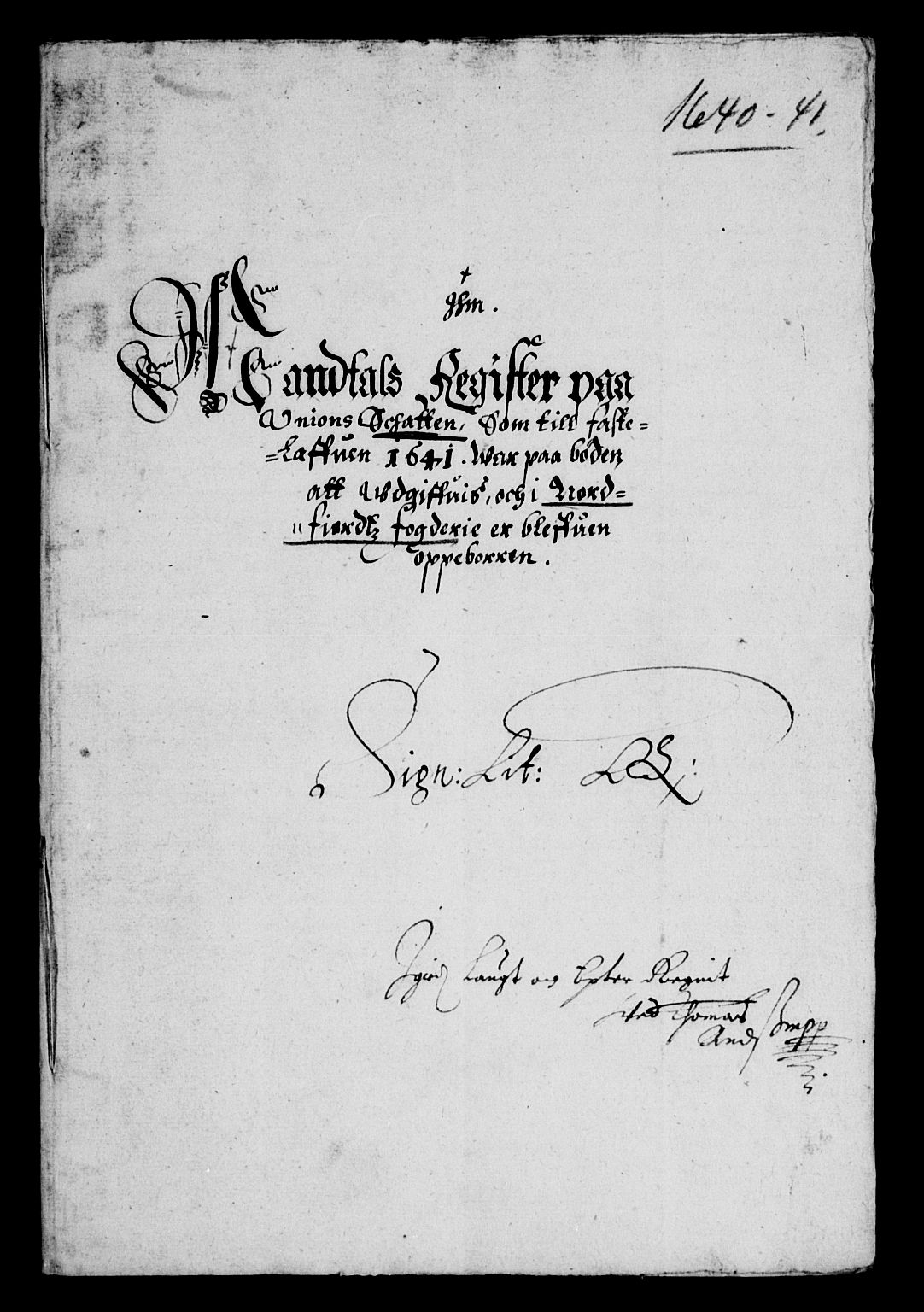 Rentekammeret inntil 1814, Reviderte regnskaper, Lensregnskaper, AV/RA-EA-5023/R/Rb/Rbt/L0088: Bergenhus len, 1640-1641