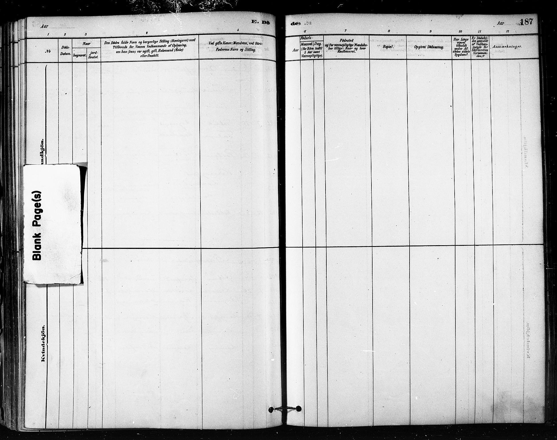 Talvik sokneprestkontor, AV/SATØ-S-1337/H/Ha/L0012kirke: Parish register (official) no. 12, 1878-1886, p. 187