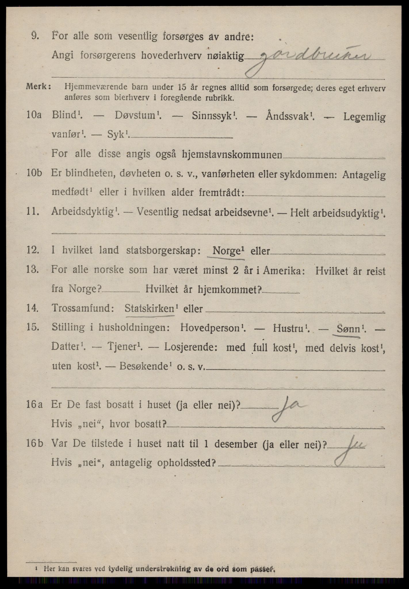 SAT, 1920 census for Ørsta, 1920, p. 1723