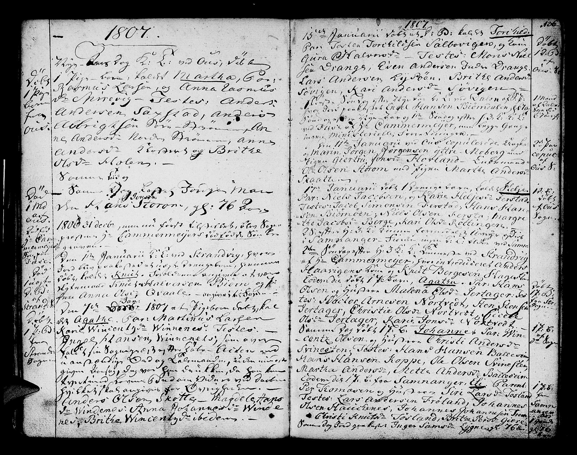 Os sokneprestembete, AV/SAB-A-99929: Parish register (official) no. A 11, 1789-1815, p. 136