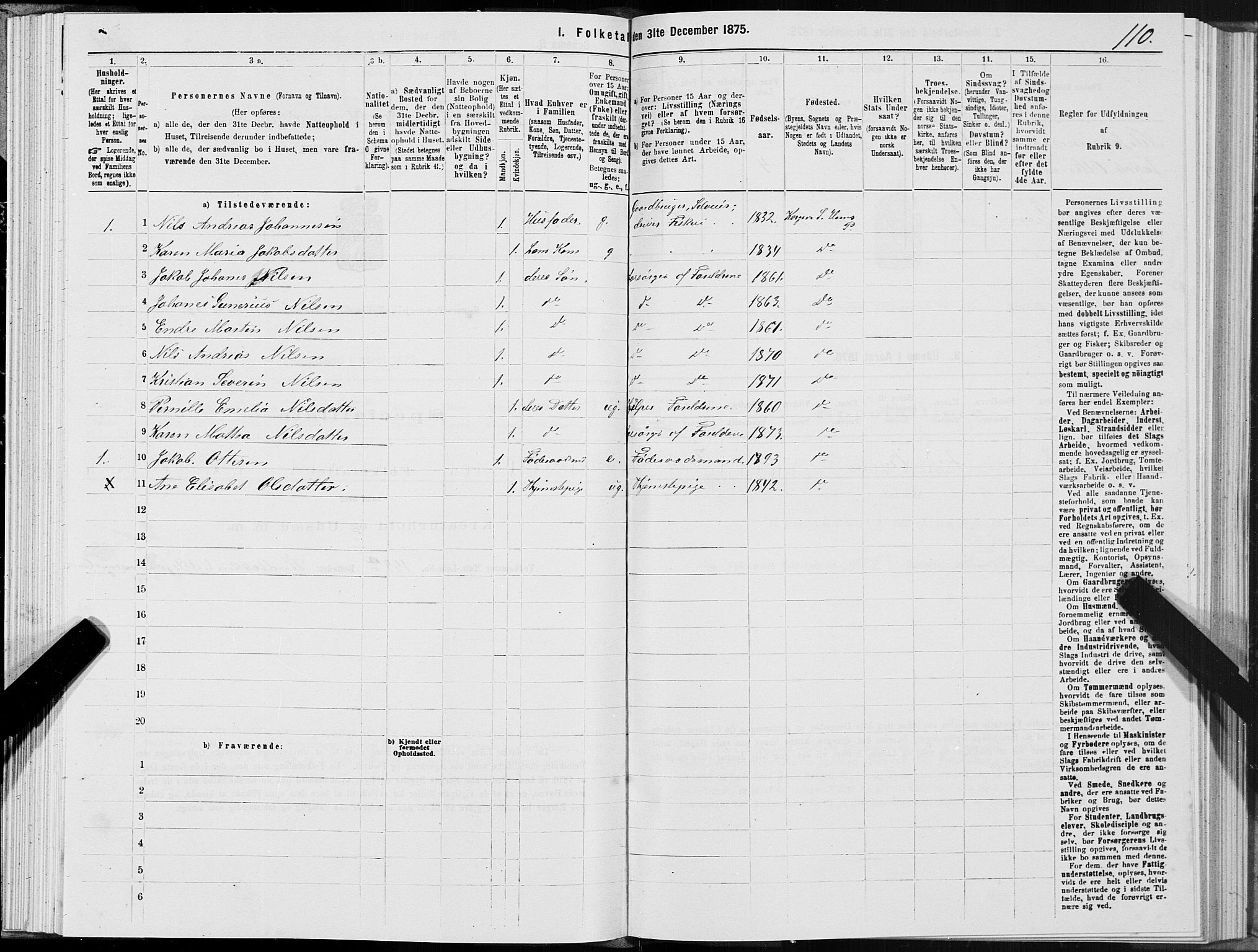 SAT, 1875 census for 1832P Hemnes, 1875, p. 4110