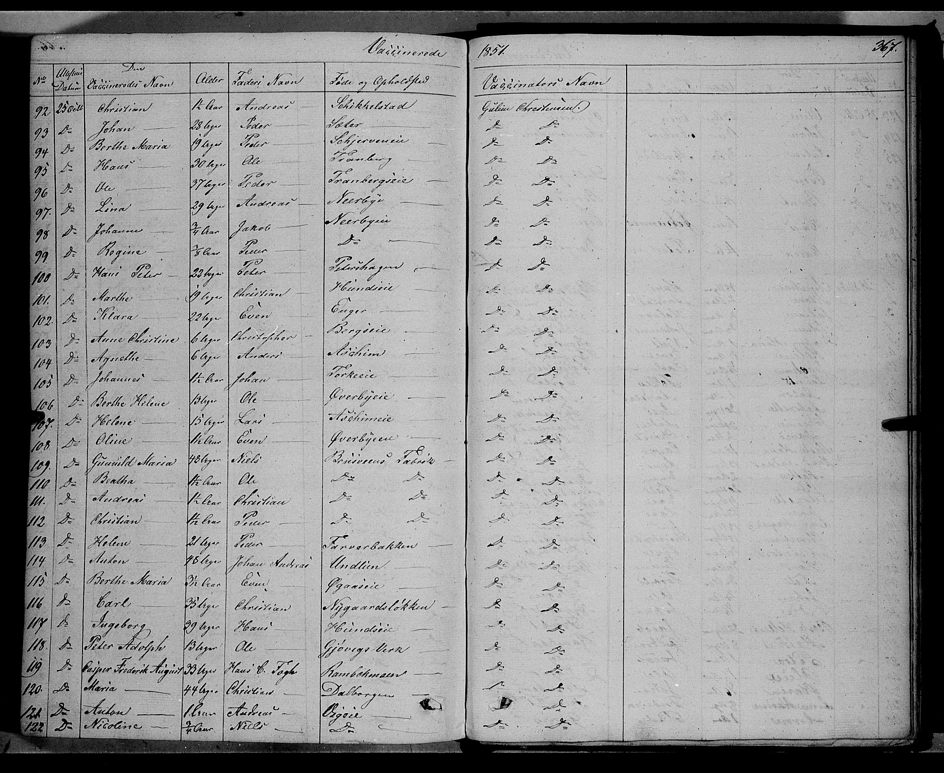 Vardal prestekontor, AV/SAH-PREST-100/H/Ha/Haa/L0005: Parish register (official) no. 5, 1831-1853, p. 367