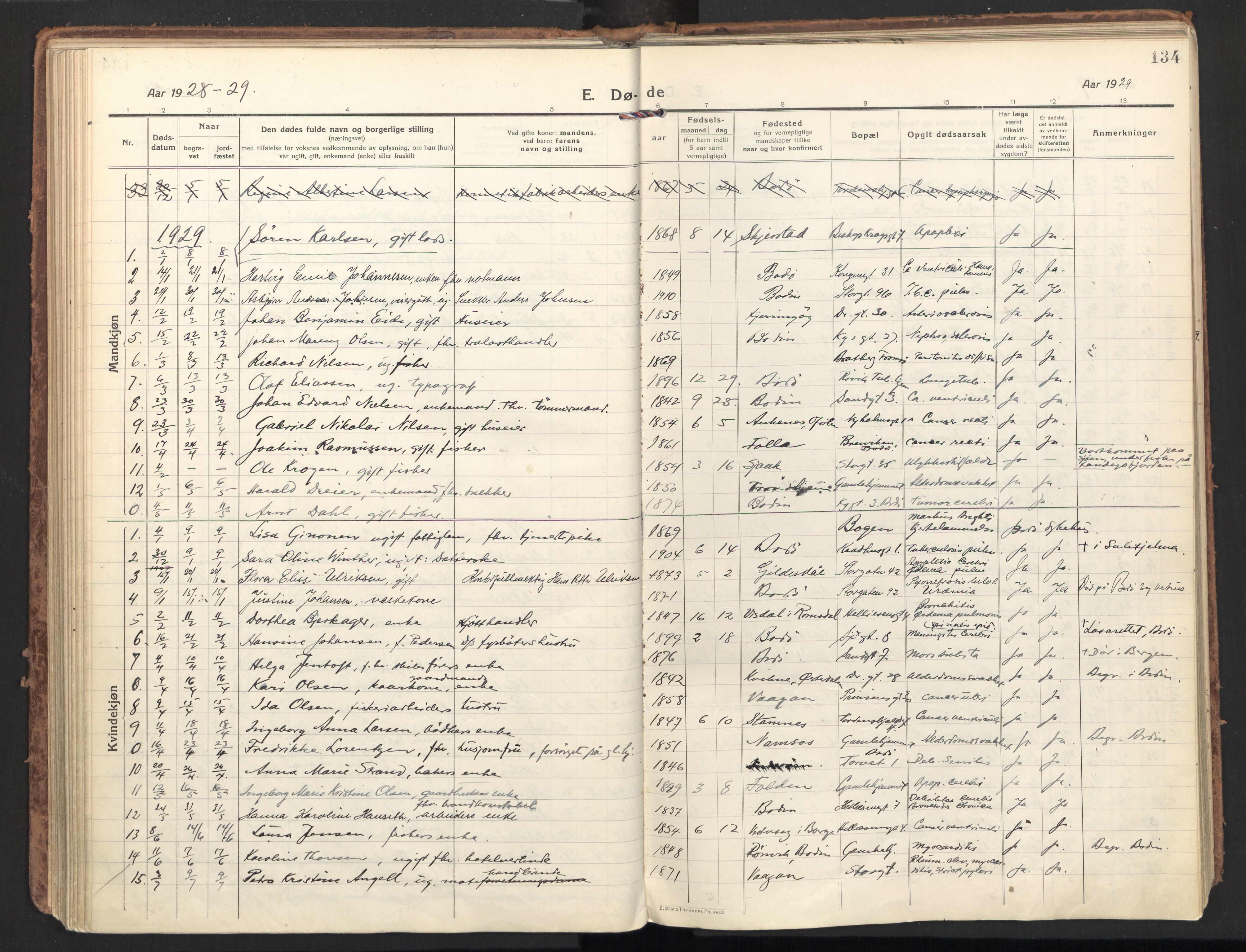 Ministerialprotokoller, klokkerbøker og fødselsregistre - Nordland, SAT/A-1459/801/L0018: Parish register (official) no. 801A18, 1916-1930, p. 134