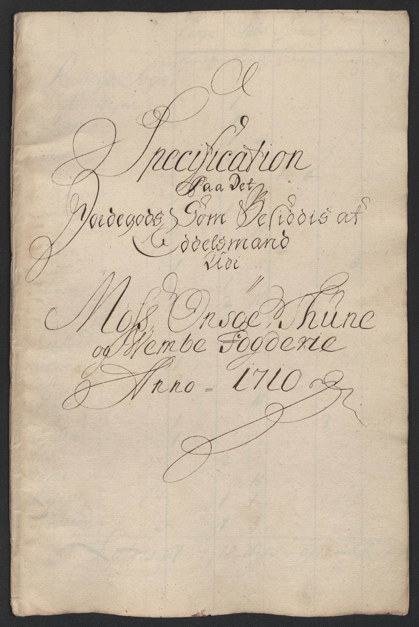 Rentekammeret inntil 1814, Reviderte regnskaper, Fogderegnskap, RA/EA-4092/R04/L0135: Fogderegnskap Moss, Onsøy, Tune, Veme og Åbygge, 1709-1710, p. 356