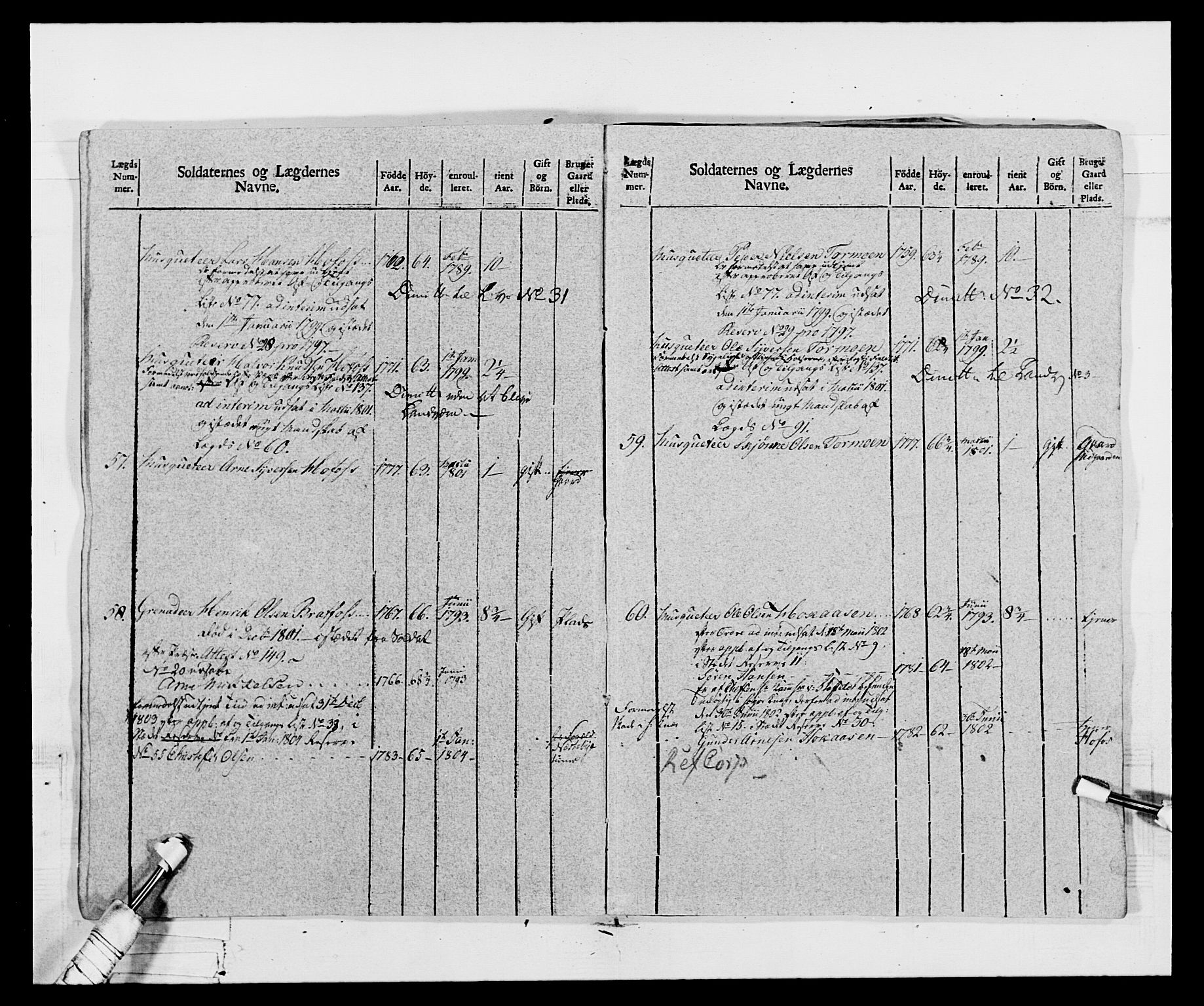 Generalitets- og kommissariatskollegiet, Det kongelige norske kommissariatskollegium, AV/RA-EA-5420/E/Eh/L0068: Opplandske nasjonale infanteriregiment, 1802-1805, p. 120