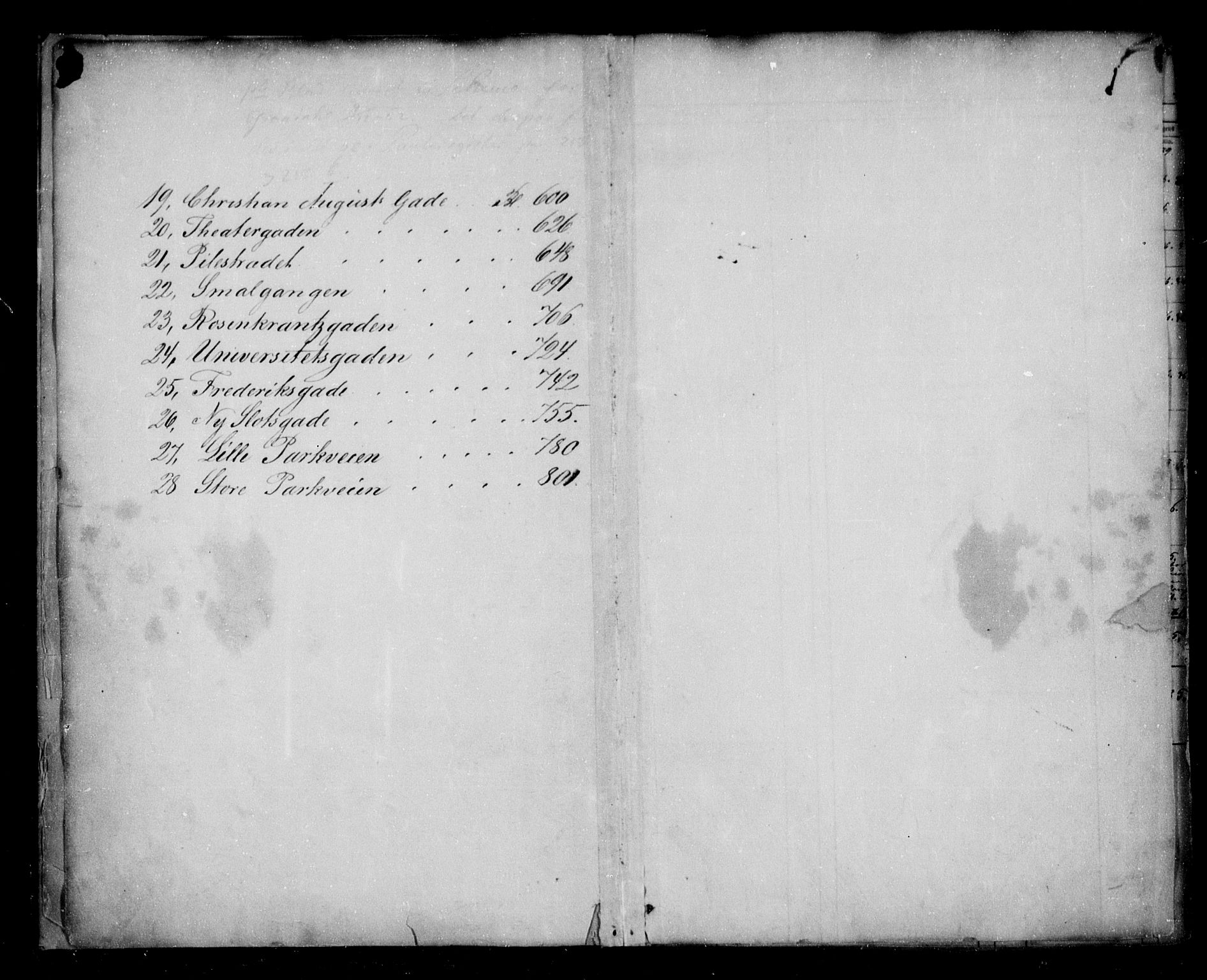 Christiania byfogd, SAO/A-11543/G/Ga/Gaa/Gaaf/L0001b: Mortgage register no. VI 1, 1841-1867