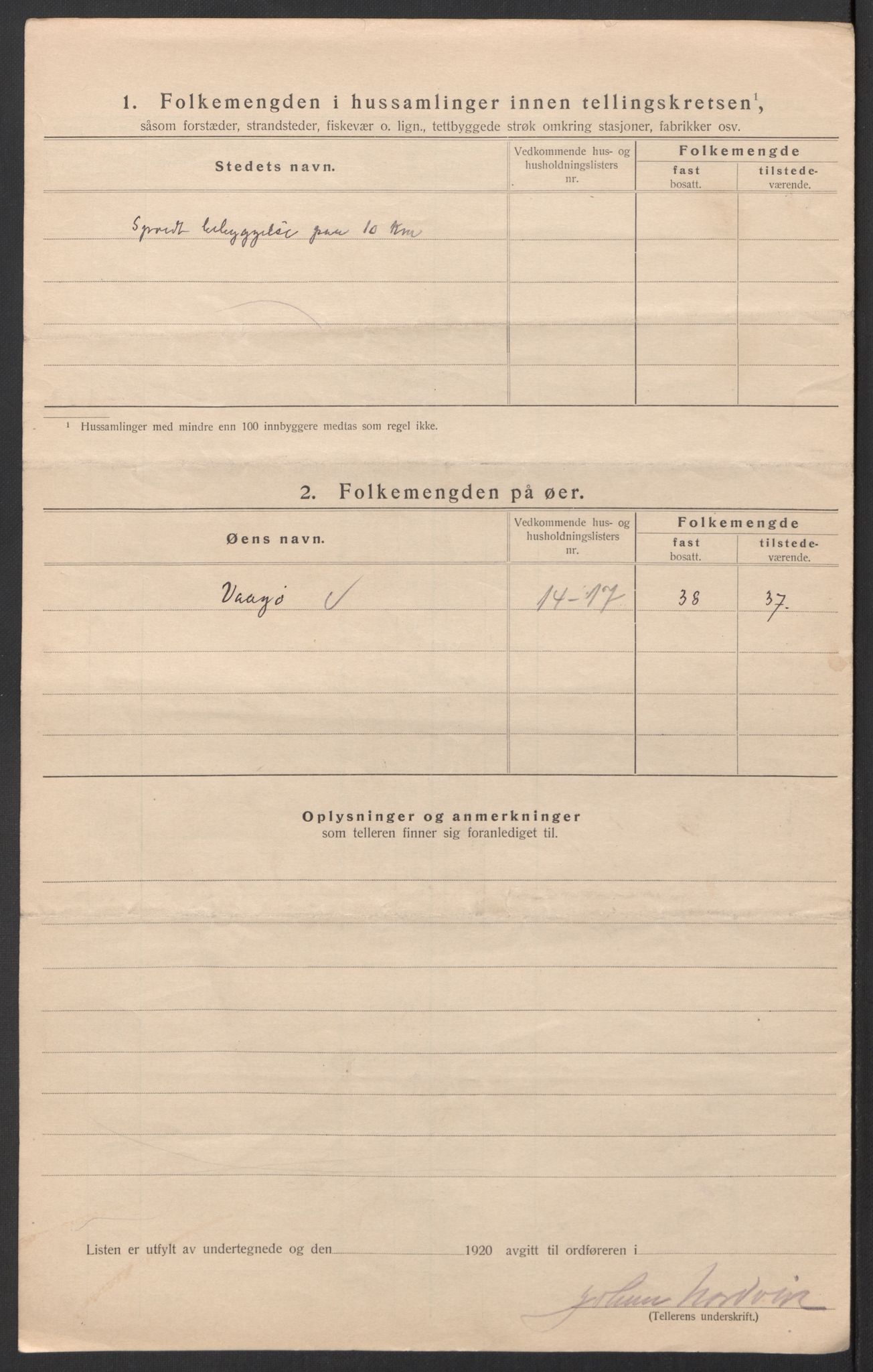 SAT, 1920 census for Bodin, 1920, p. 31