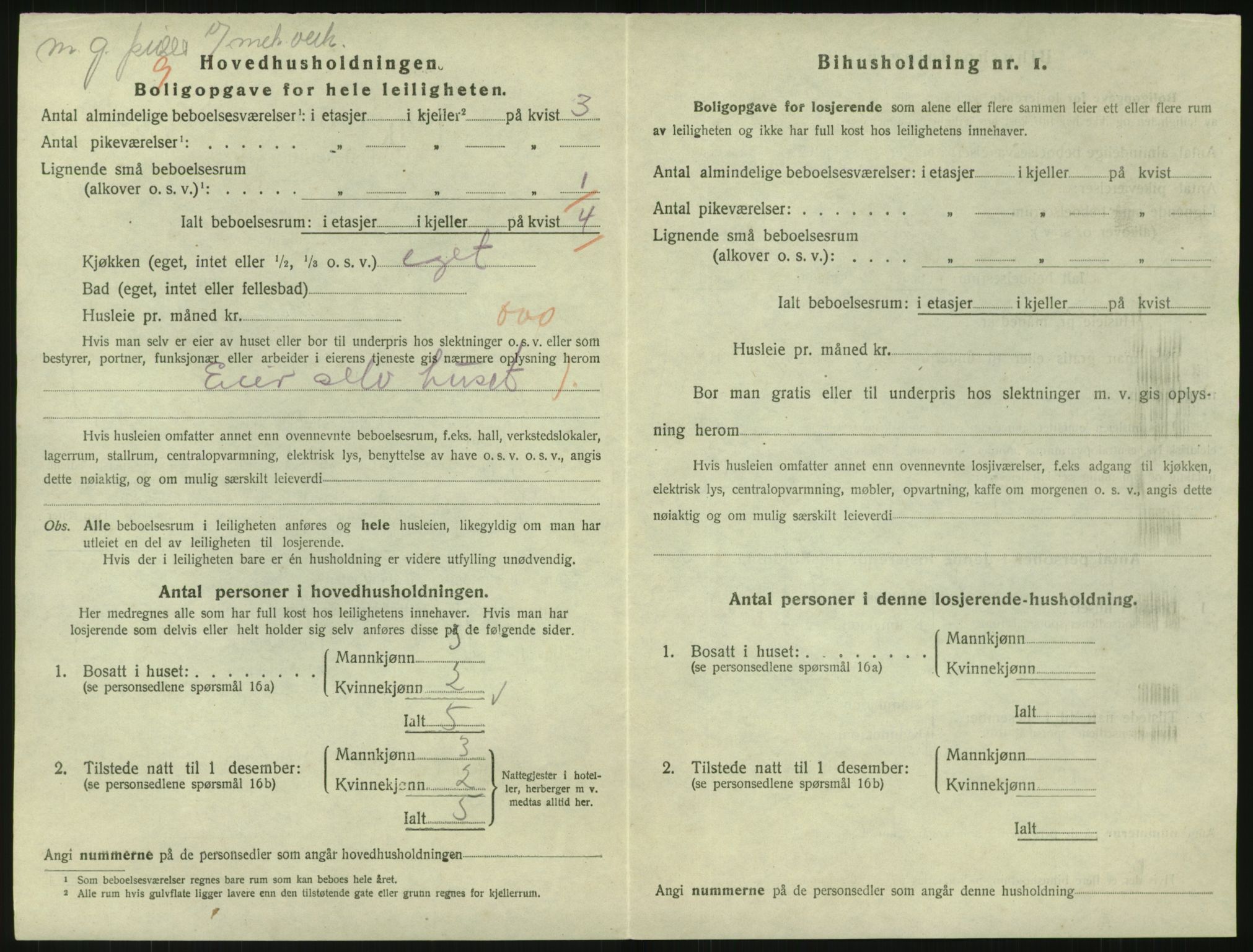 SAK, 1920 census for Arendal, 1920, p. 8809