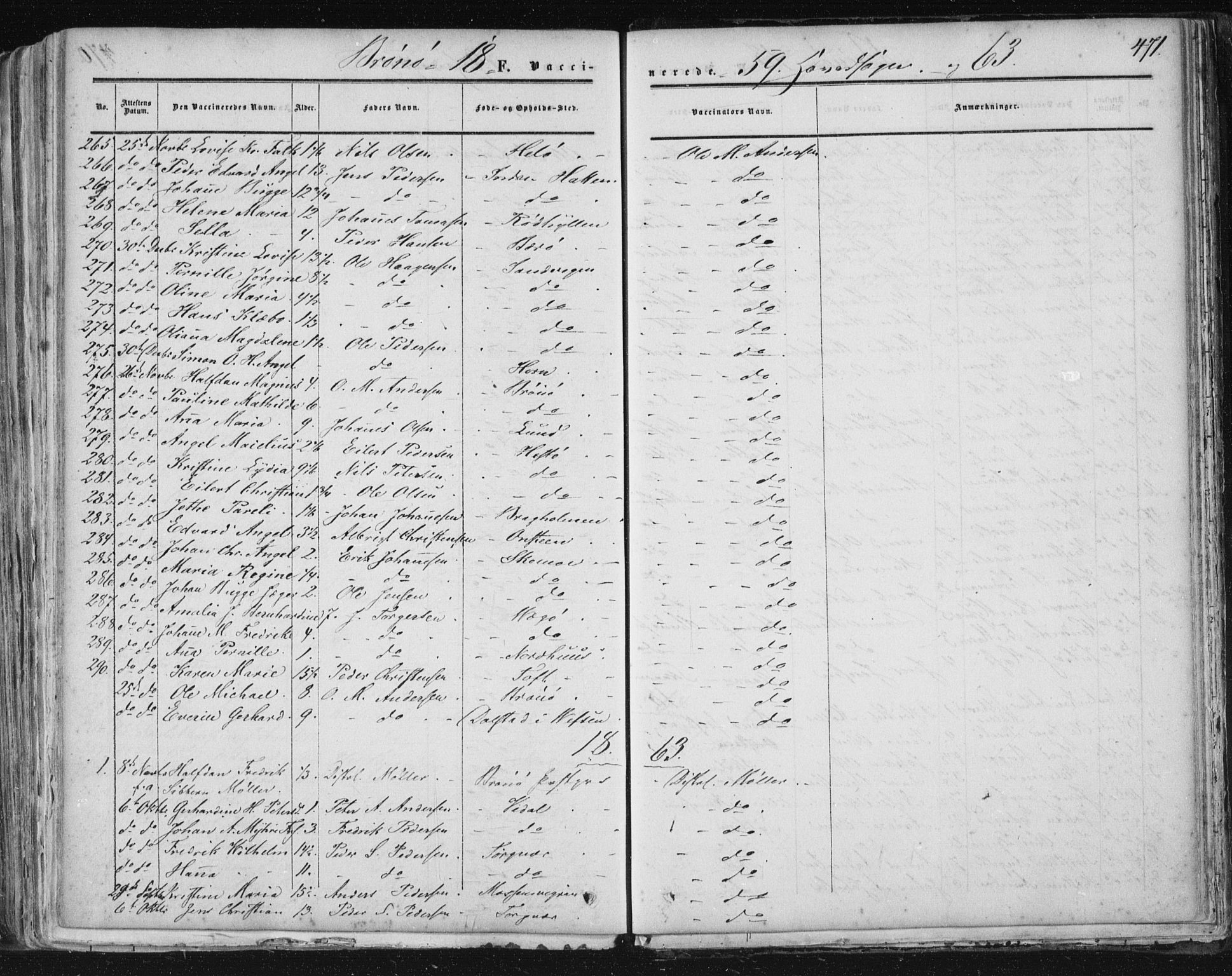 Ministerialprotokoller, klokkerbøker og fødselsregistre - Nordland, SAT/A-1459/813/L0198: Parish register (official) no. 813A08, 1834-1874, p. 471