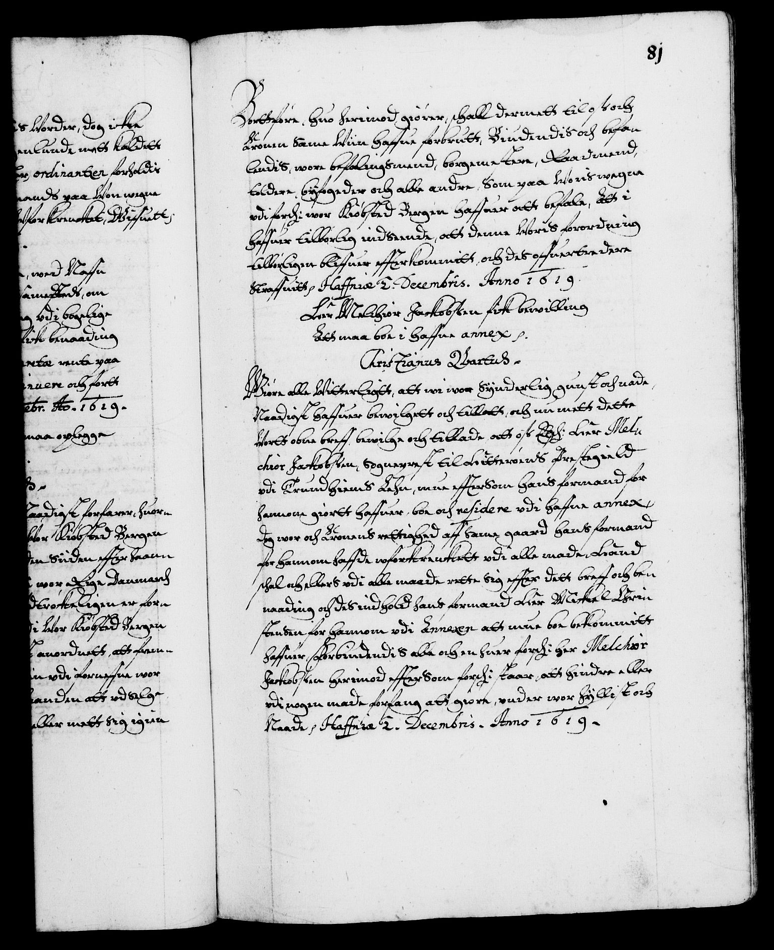 Danske Kanselli 1572-1799, RA/EA-3023/F/Fc/Fca/Fcaa/L0004: Norske registre (mikrofilm), 1617-1630, p. 81a