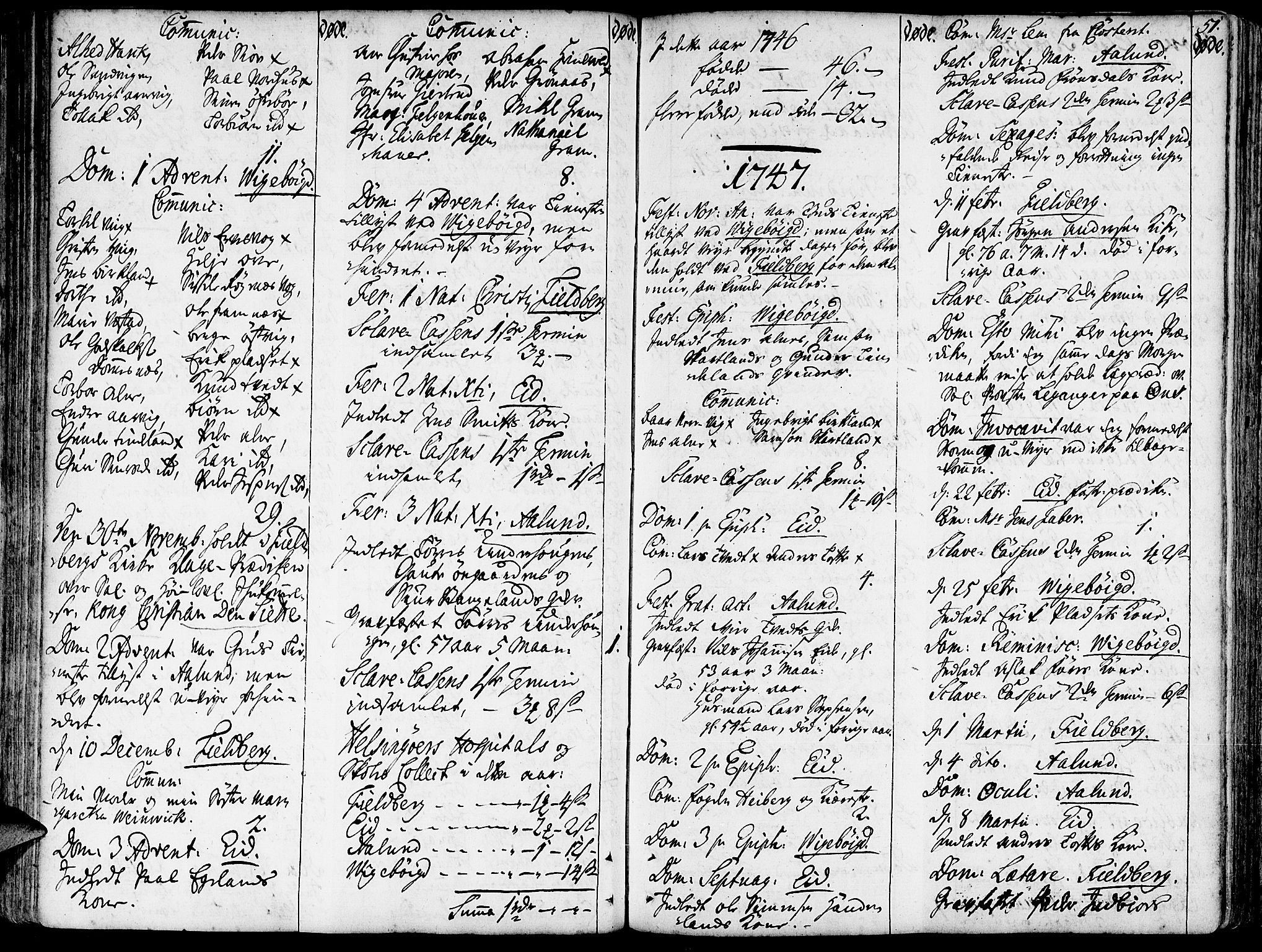 Fjelberg sokneprestembete, SAB/A-75201/H/Haa: Parish register (official) no. A 1, 1739-1759, p. 51