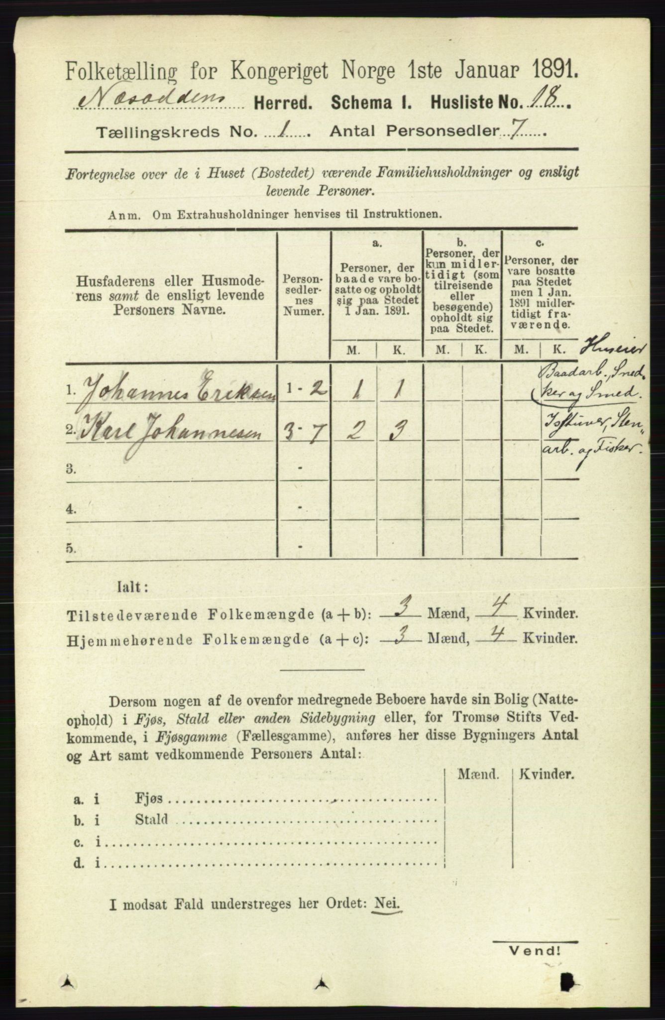 RA, 1891 census for 0216 Nesodden, 1891, p. 34