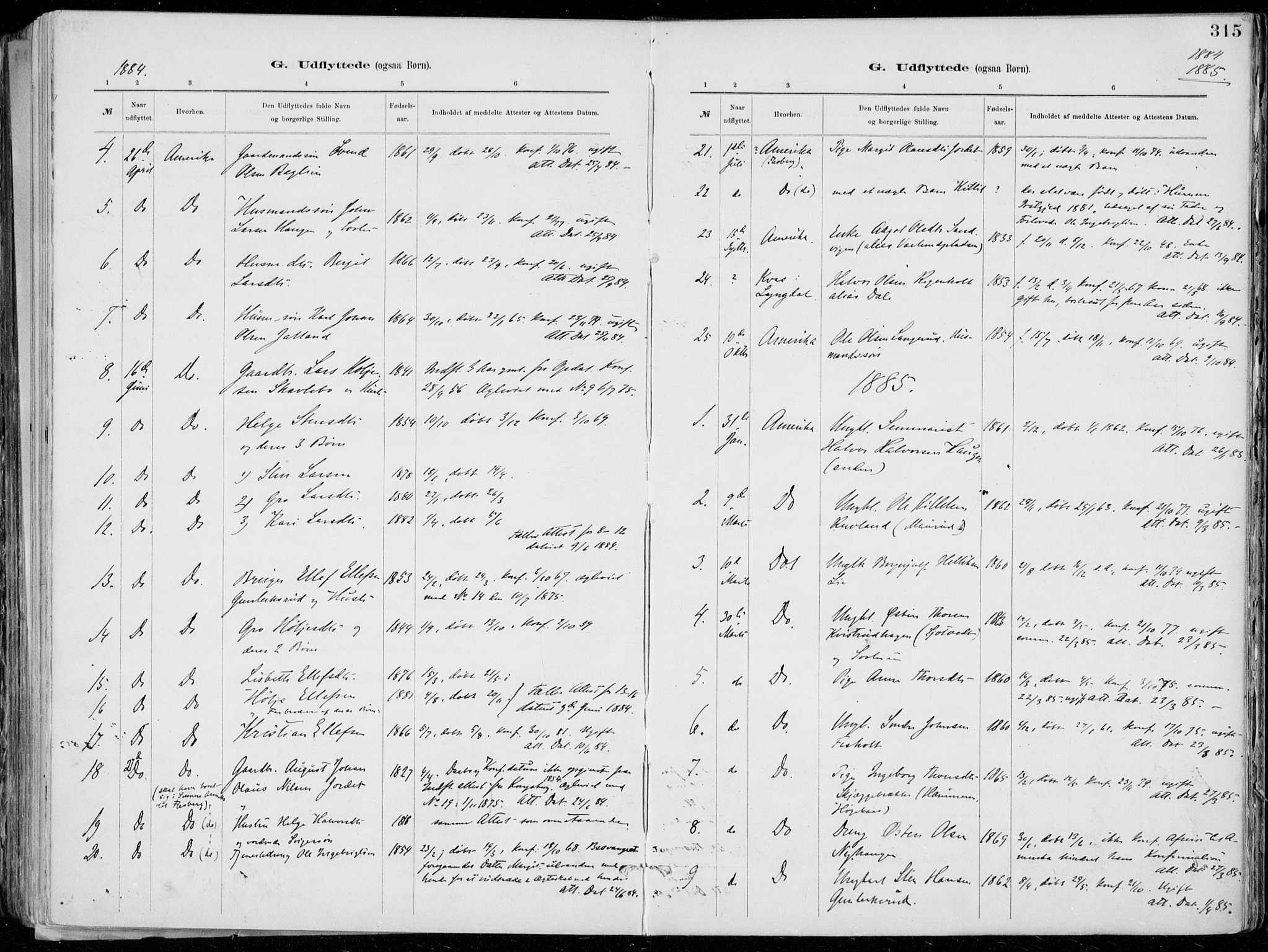 Tinn kirkebøker, SAKO/A-308/F/Fa/L0007: Parish register (official) no. I 7, 1878-1922, p. 315