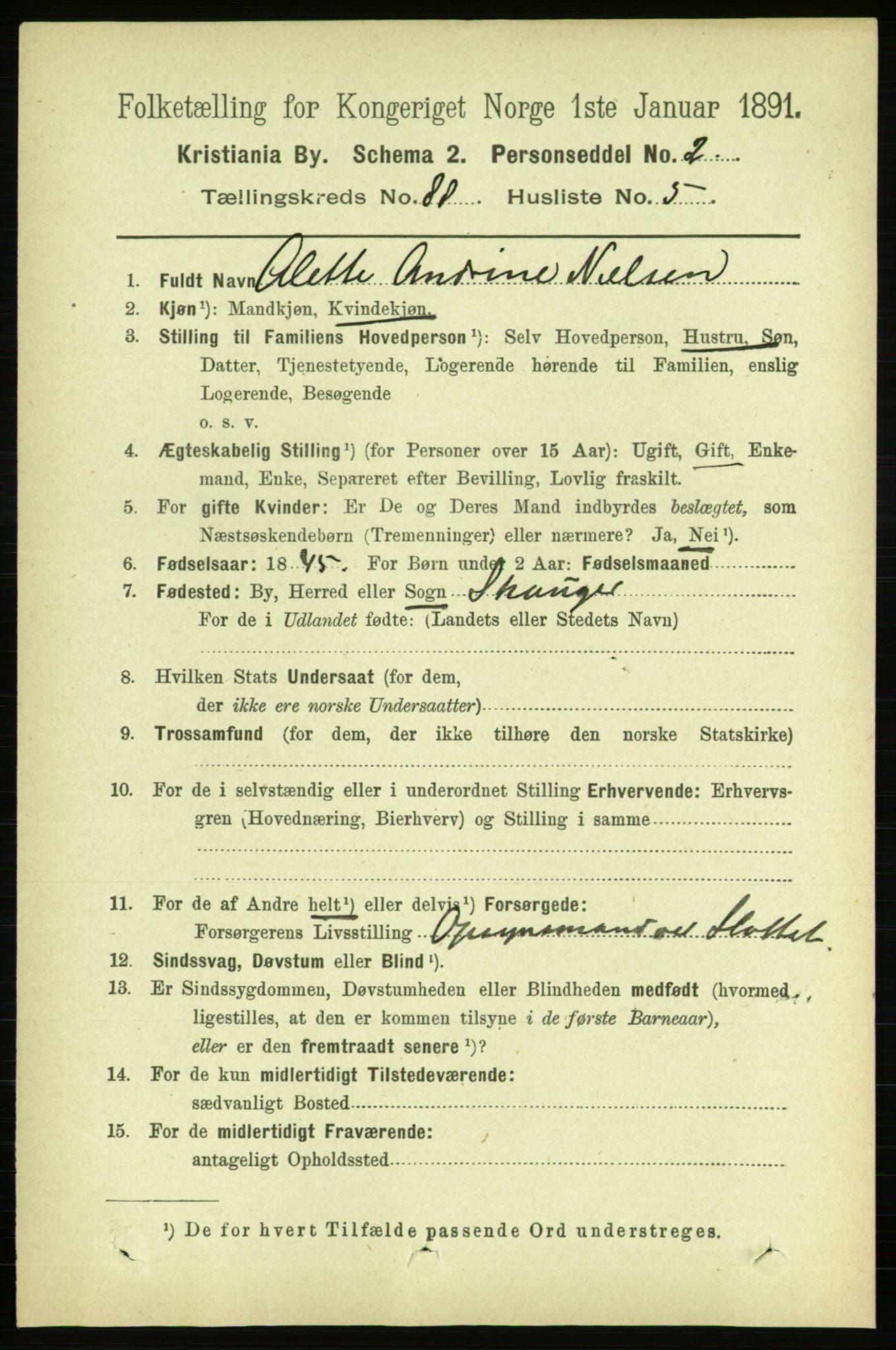 RA, 1891 census for 0301 Kristiania, 1891, p. 43863