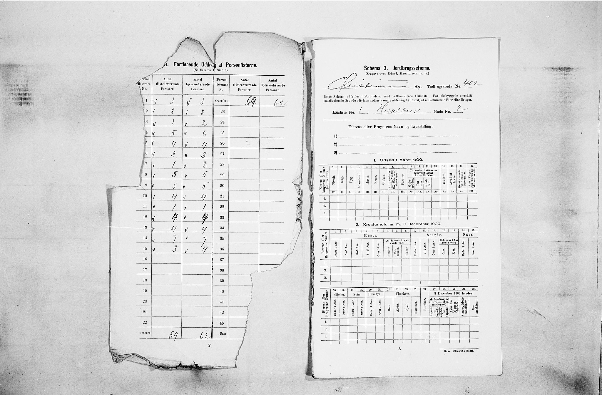 SAO, 1900 census for Kristiania, 1900, p. 37566