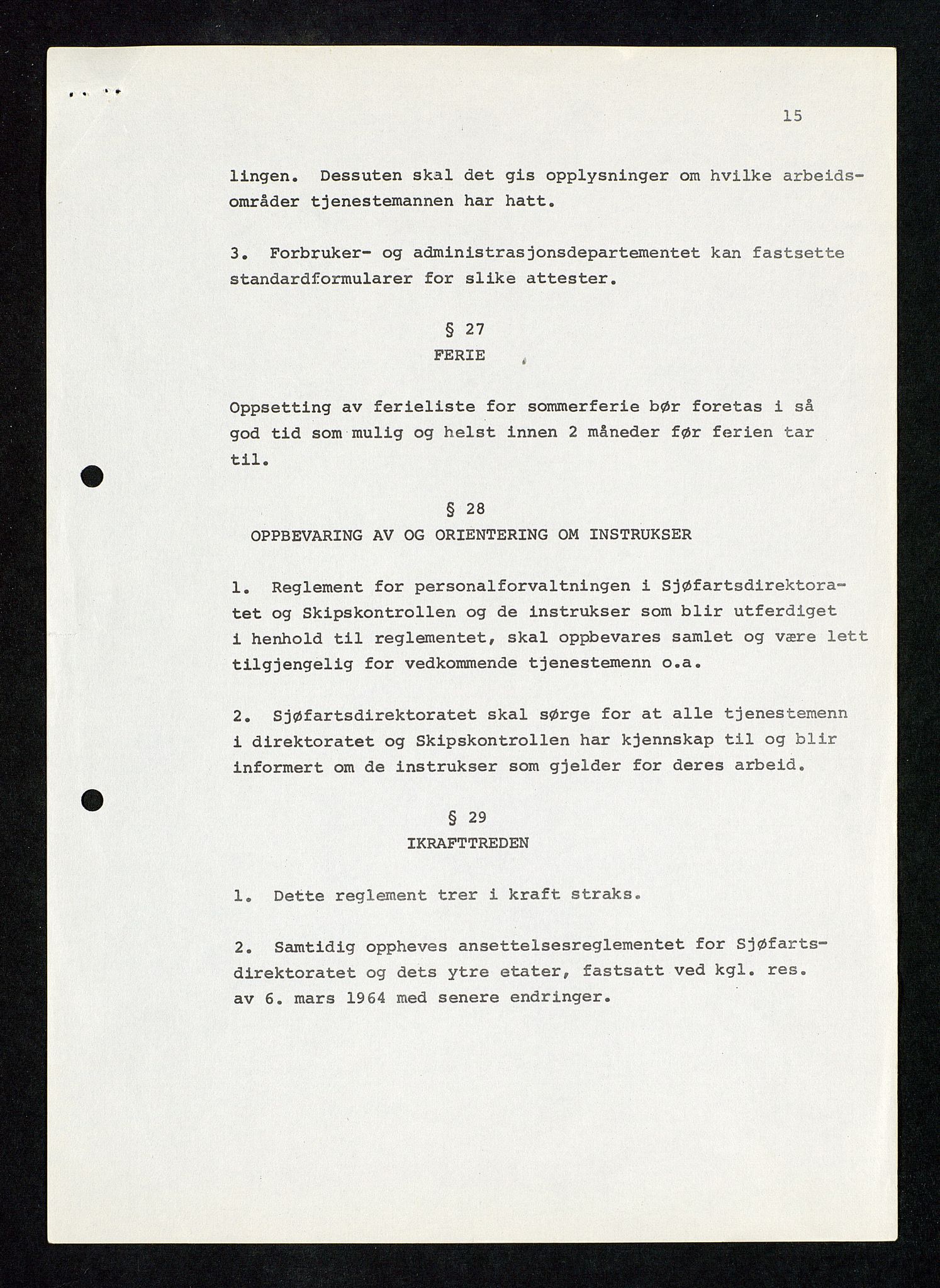 Industridepartementet, Oljekontoret, AV/SAST-A-101348/Db/L0001: Sikkerhet og utstyr, personell, arbeidstid, lønn, 1967-1973, p. 223