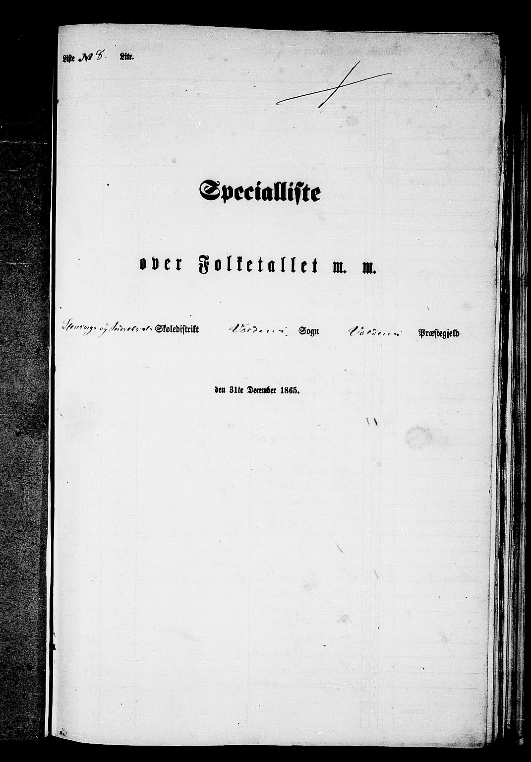 RA, 1865 census for Volda, 1865, p. 134