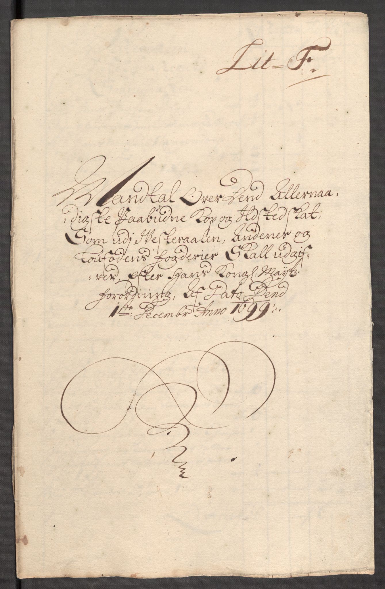 Rentekammeret inntil 1814, Reviderte regnskaper, Fogderegnskap, RA/EA-4092/R67/L4678: Fogderegnskap Vesterålen, Andenes og Lofoten, 1696-1708, p. 297