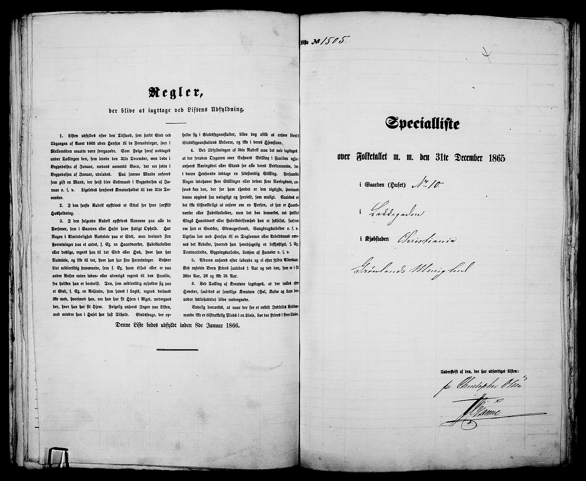 RA, 1865 census for Kristiania, 1865, p. 3414