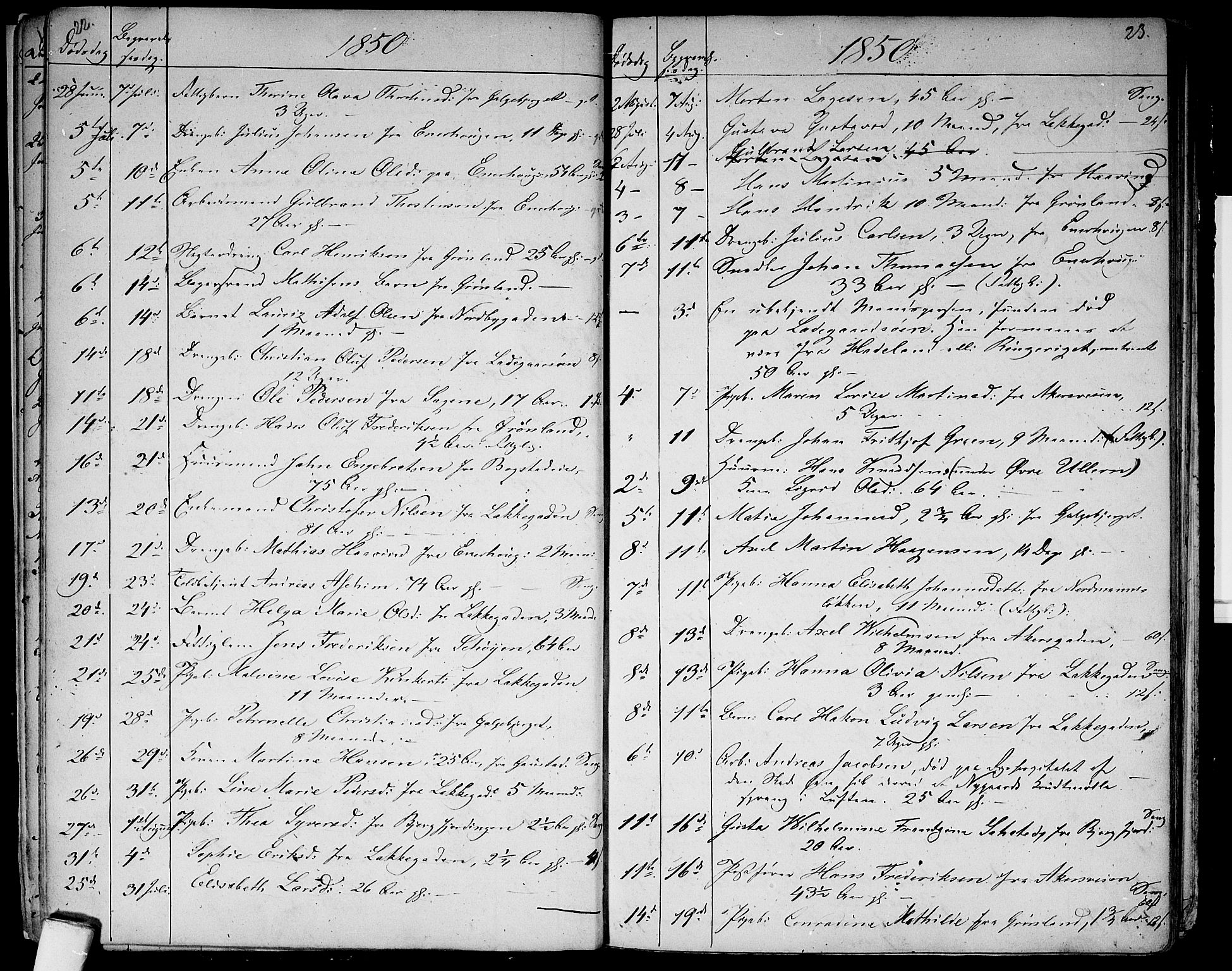 Aker prestekontor kirkebøker, AV/SAO-A-10861/G/L0012: Parish register (copy) no. 12, 1846-1860, p. 22-23