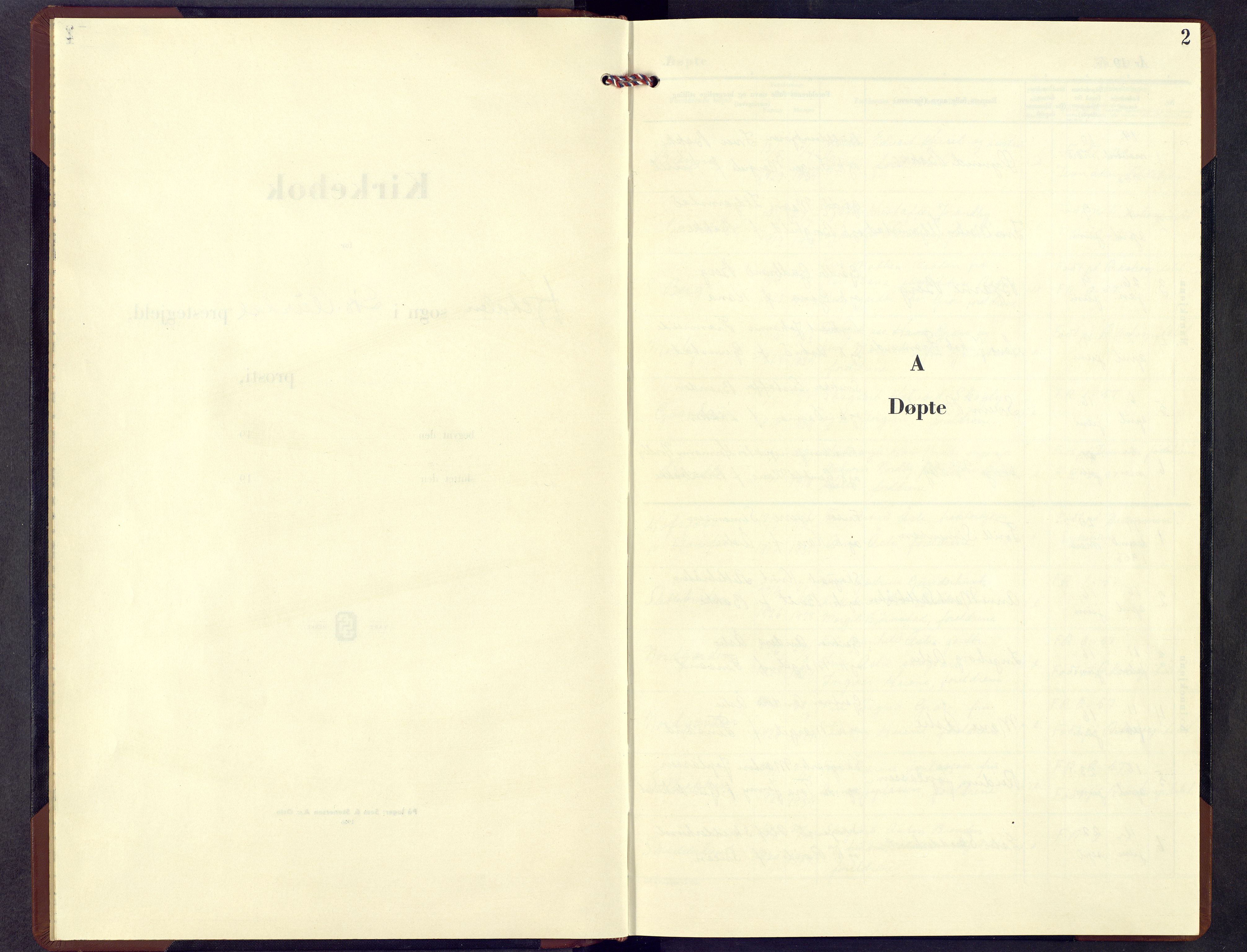 Sør-Aurdal prestekontor, SAH/PREST-128/H/Ha/Hab/L0016: Parish register (copy) no. 16, 1956-1968, p. 2