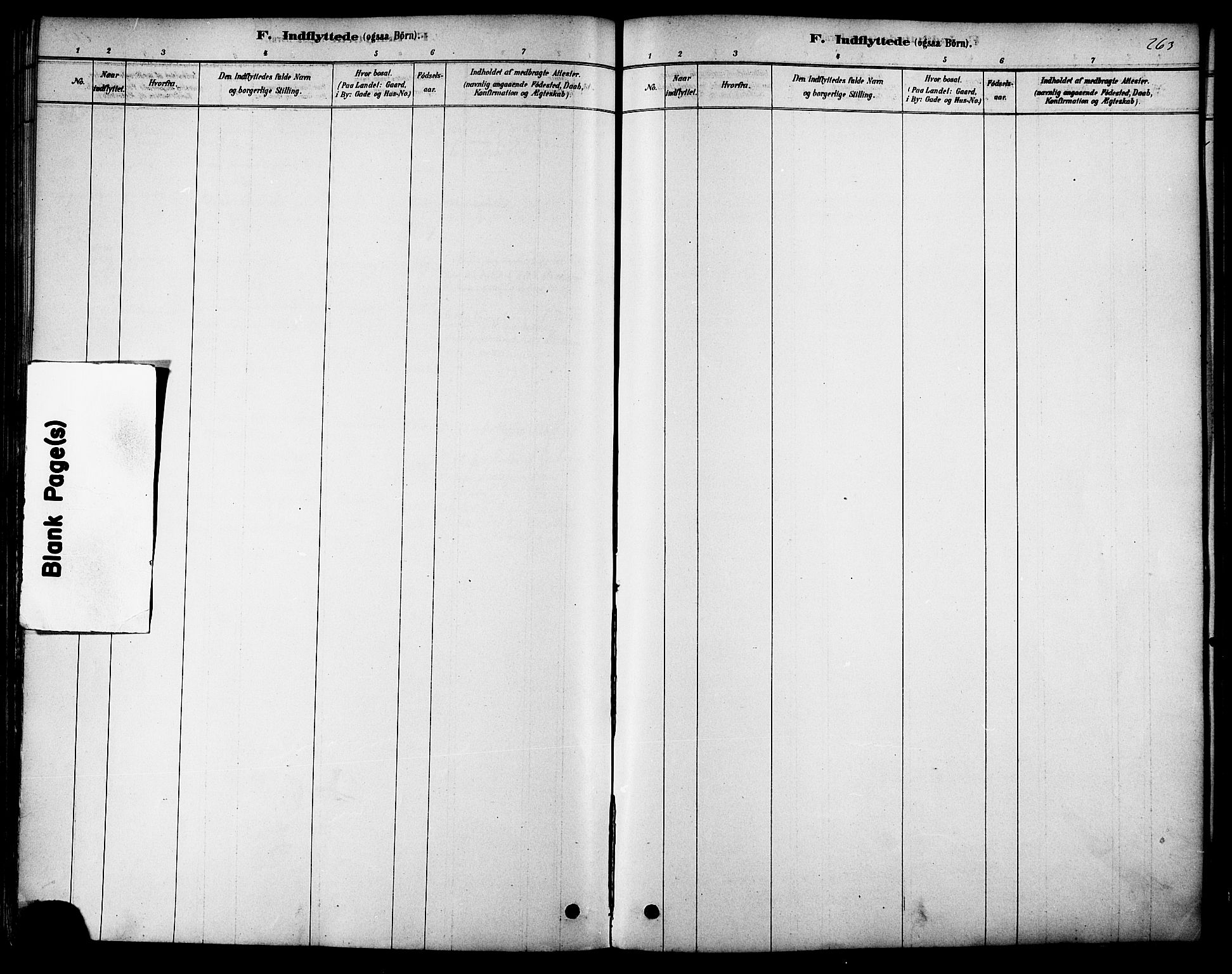 Ministerialprotokoller, klokkerbøker og fødselsregistre - Sør-Trøndelag, SAT/A-1456/616/L0410: Parish register (official) no. 616A07, 1878-1893, p. 263