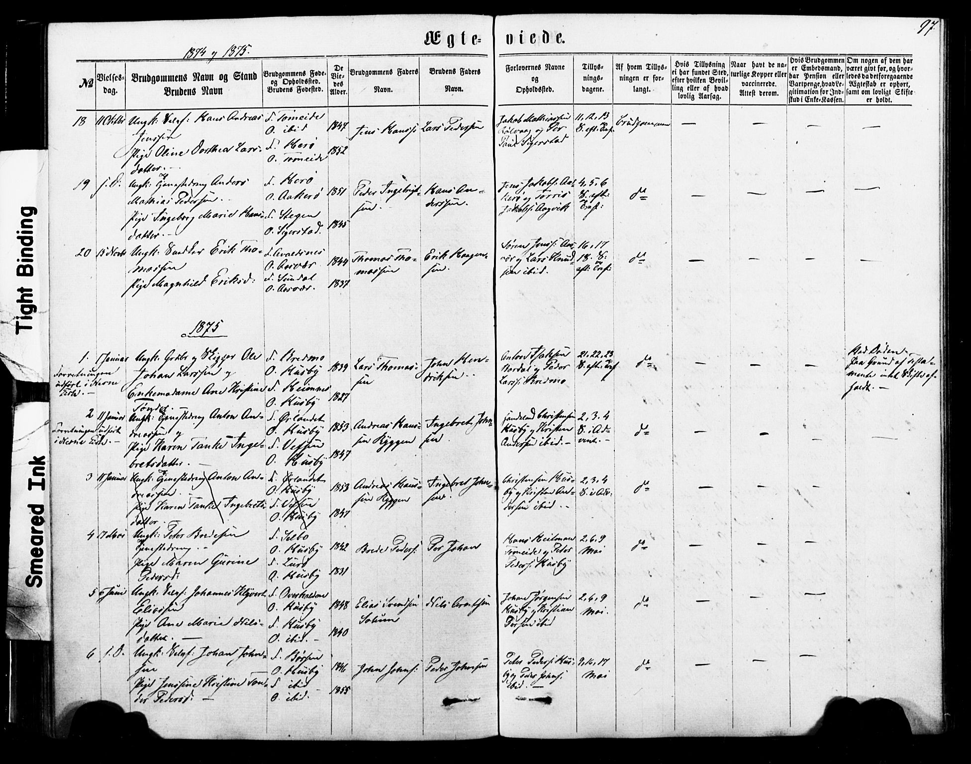 Ministerialprotokoller, klokkerbøker og fødselsregistre - Nordland, AV/SAT-A-1459/835/L0524: Parish register (official) no. 835A02, 1865-1880, p. 97