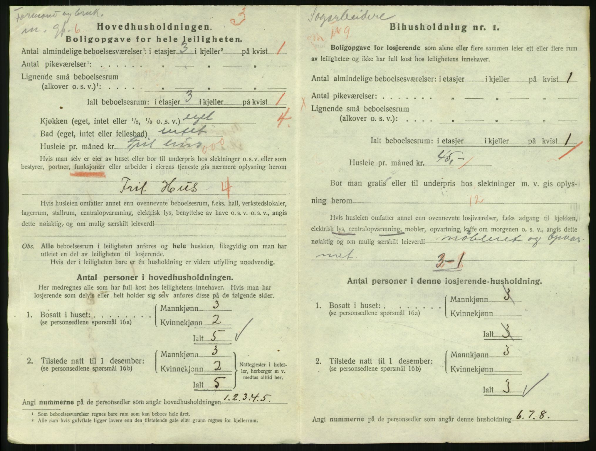 SAH, 1920 census for Gjøvik, 1920, p. 605