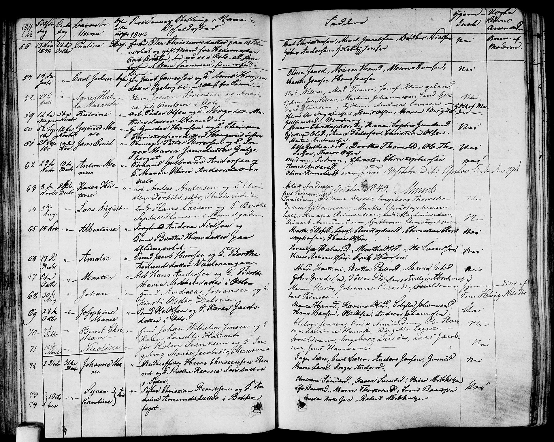 Gamlebyen prestekontor Kirkebøker, SAO/A-10884/F/Fa/L0003: Parish register (official) no. 3, 1829-1849, p. 94