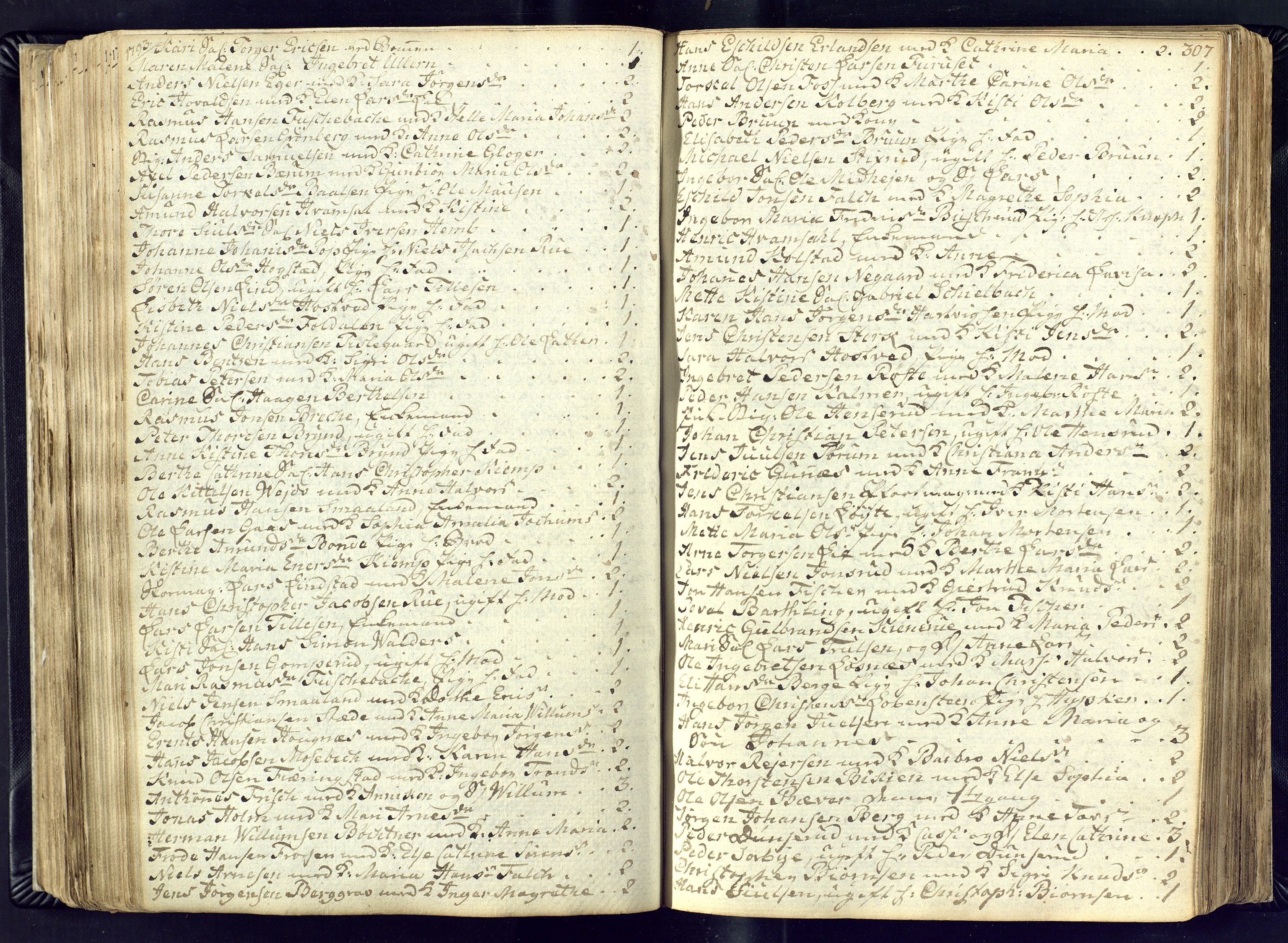 Kongsberg kirkebøker, AV/SAKO-A-22/M/Ma/L0011: Communicants register no. 11, 1788-1795, p. 307