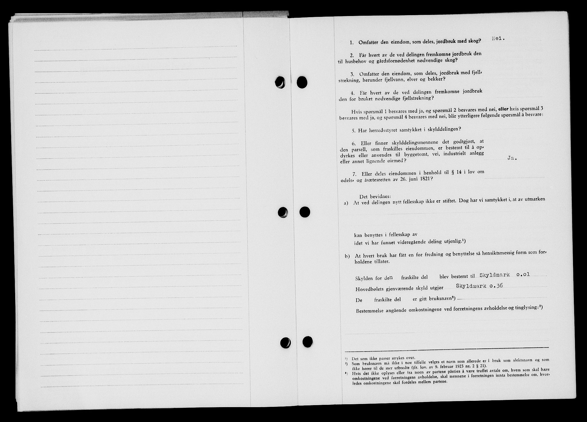 Flekkefjord sorenskriveri, SAK/1221-0001/G/Gb/Gba/L0059: Mortgage book no. A-7, 1944-1945, Diary no: : 207/1944