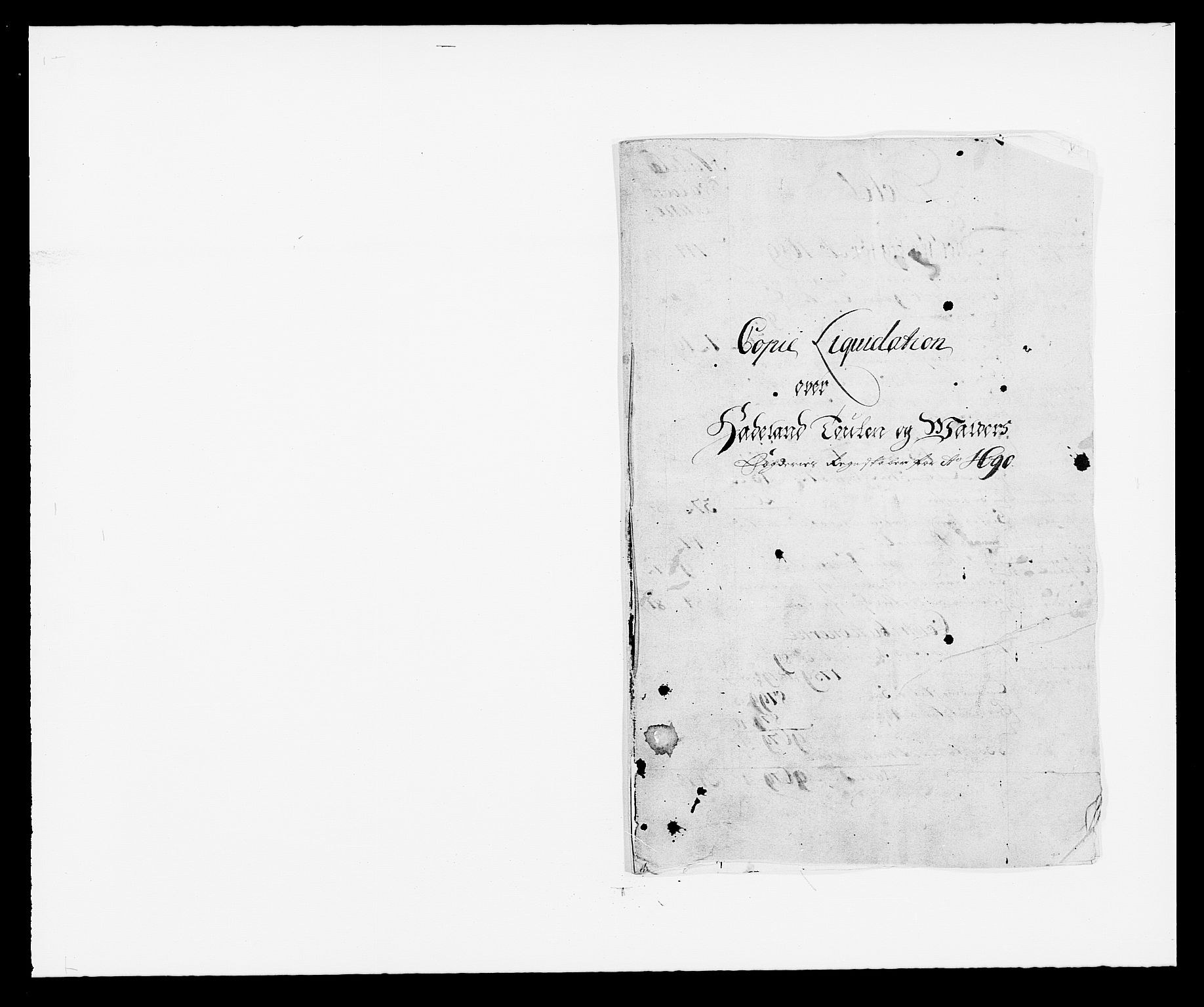 Rentekammeret inntil 1814, Reviderte regnskaper, Fogderegnskap, RA/EA-4092/R18/L1289: Fogderegnskap Hadeland, Toten og Valdres, 1690, p. 11