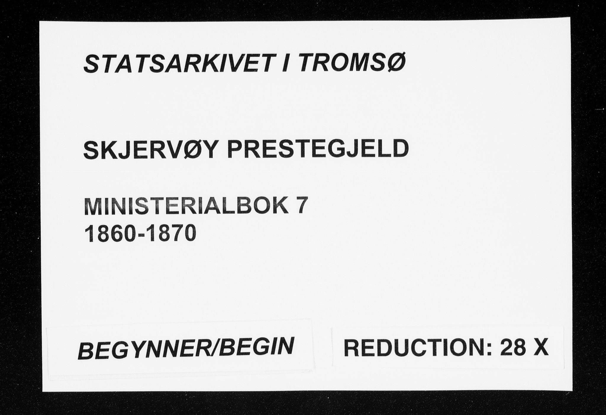 Skjervøy sokneprestkontor, SATØ/S-1300/H/Ha/Haa/L0007kirke: Parish register (official) no. 7, 1860-1870
