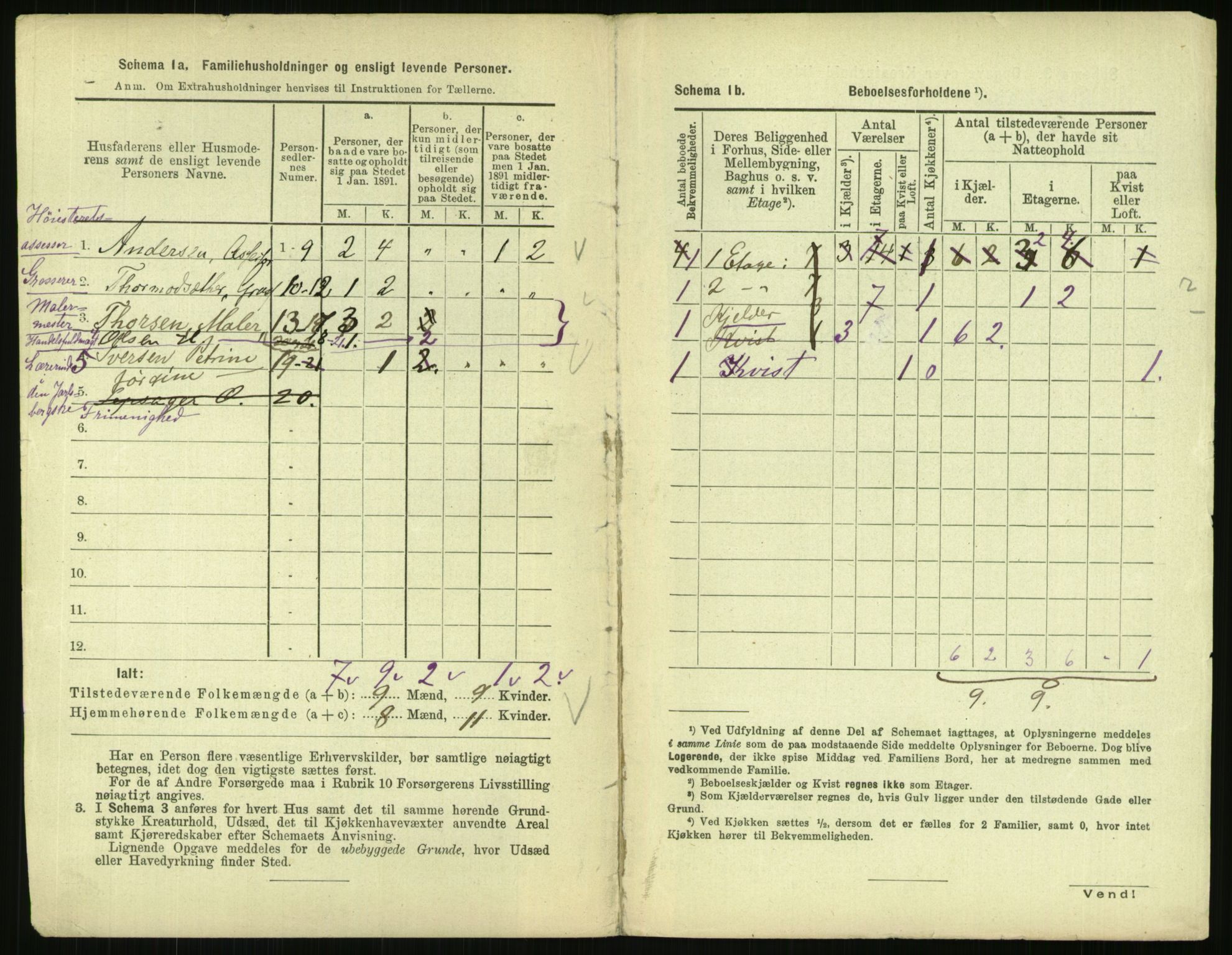 RA, 1891 census for 0301 Kristiania, 1891, p. 68522