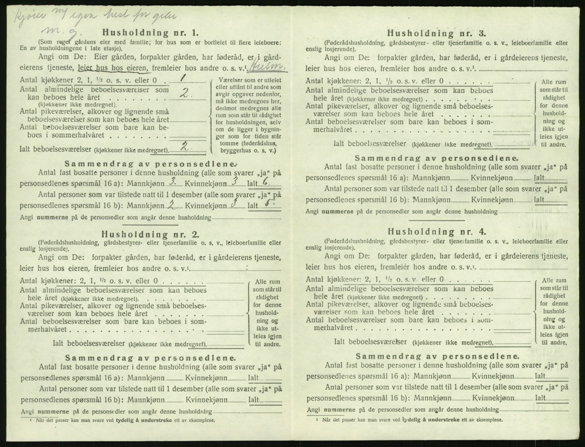 SAK, 1920 census for Åmli, 1920, p. 136