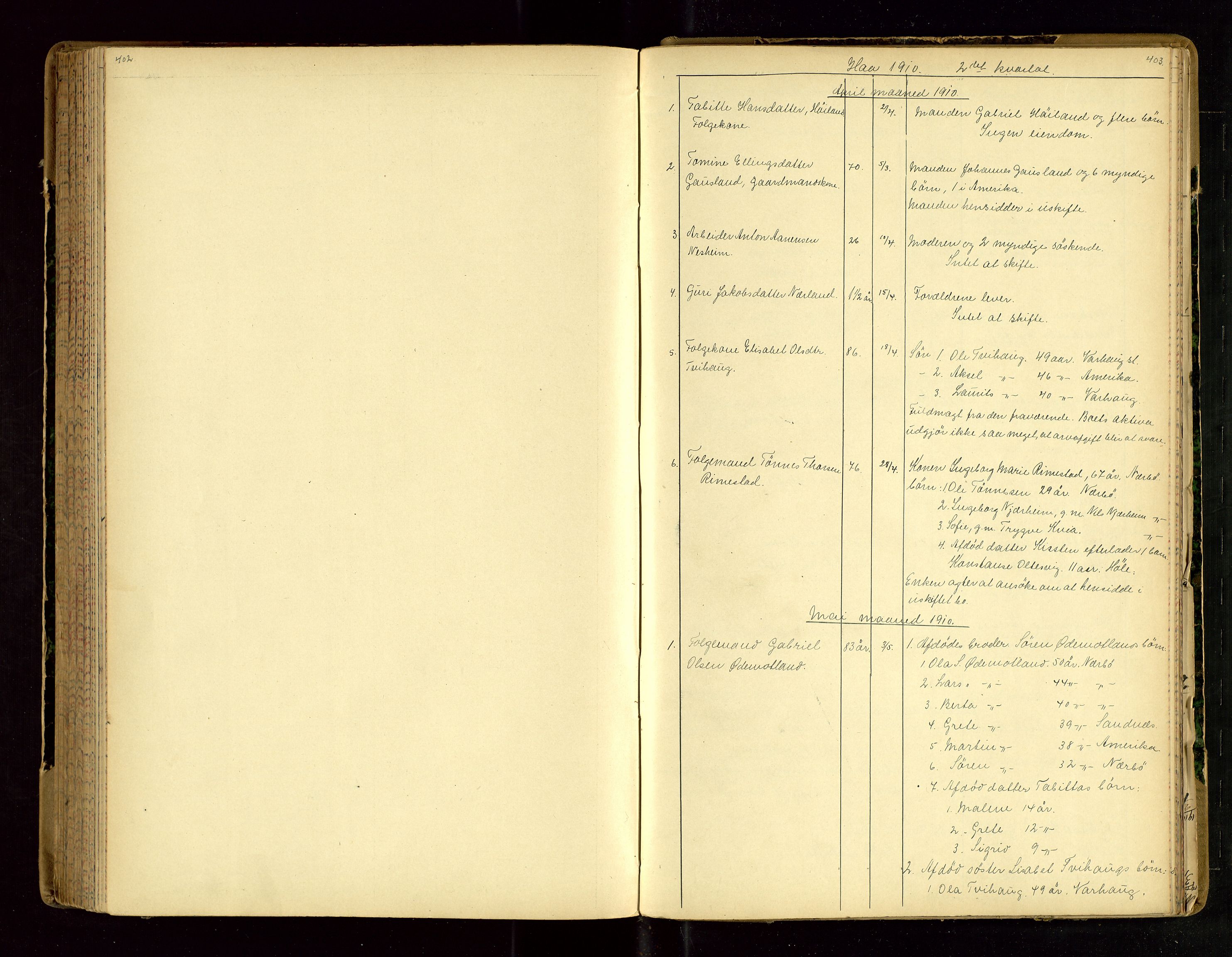 Jæren sorenskriveri, AV/SAST-A-100310/01/5/52/52B/L0003: DØDSFALLPROTOKOLL, 1910-1916, p. 402-403