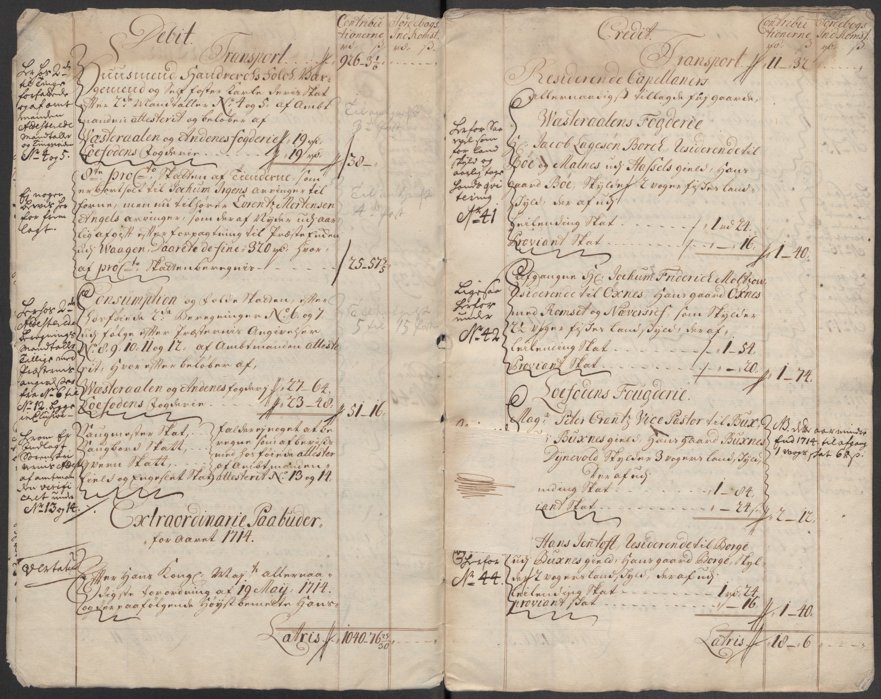 Rentekammeret inntil 1814, Reviderte regnskaper, Fogderegnskap, RA/EA-4092/R67/L4681: Fogderegnskap Vesterålen, Andenes og Lofoten, 1715, p. 7
