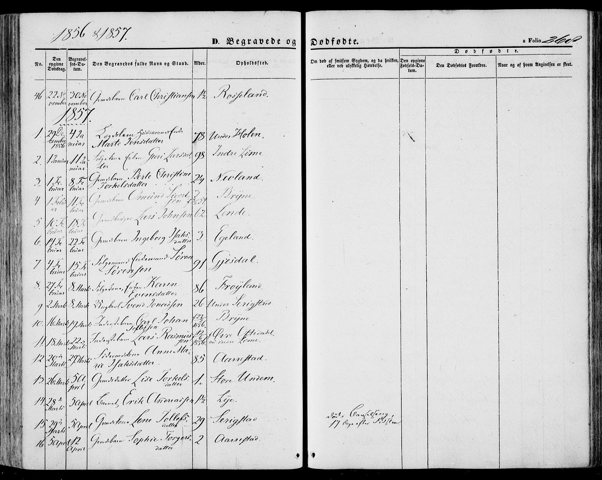Lye sokneprestkontor, SAST/A-101794/001/30BA/L0007: Parish register (official) no. A 6, 1856-1871, p. 268