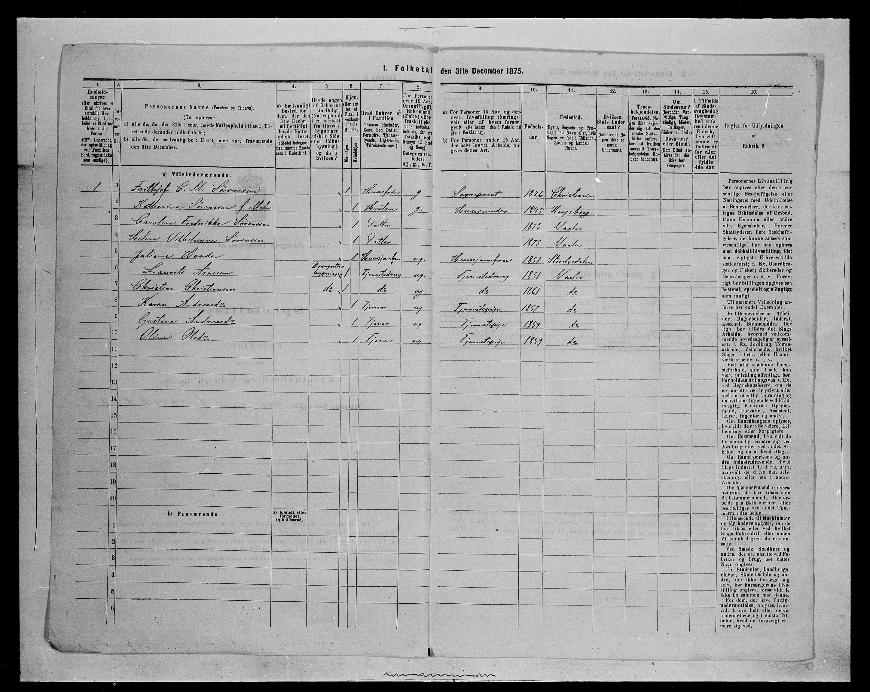 SAH, 1875 census for 0426P Våler parish (Hedmark), 1875, p. 1183