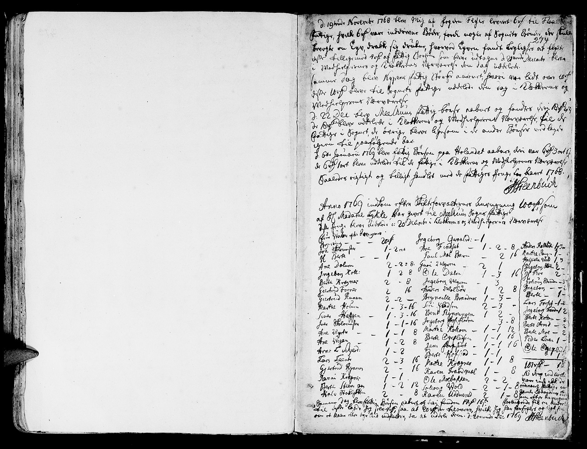 Ministerialprotokoller, klokkerbøker og fødselsregistre - Sør-Trøndelag, SAT/A-1456/691/L1061: Parish register (official) no. 691A02 /1, 1768-1815, p. 274