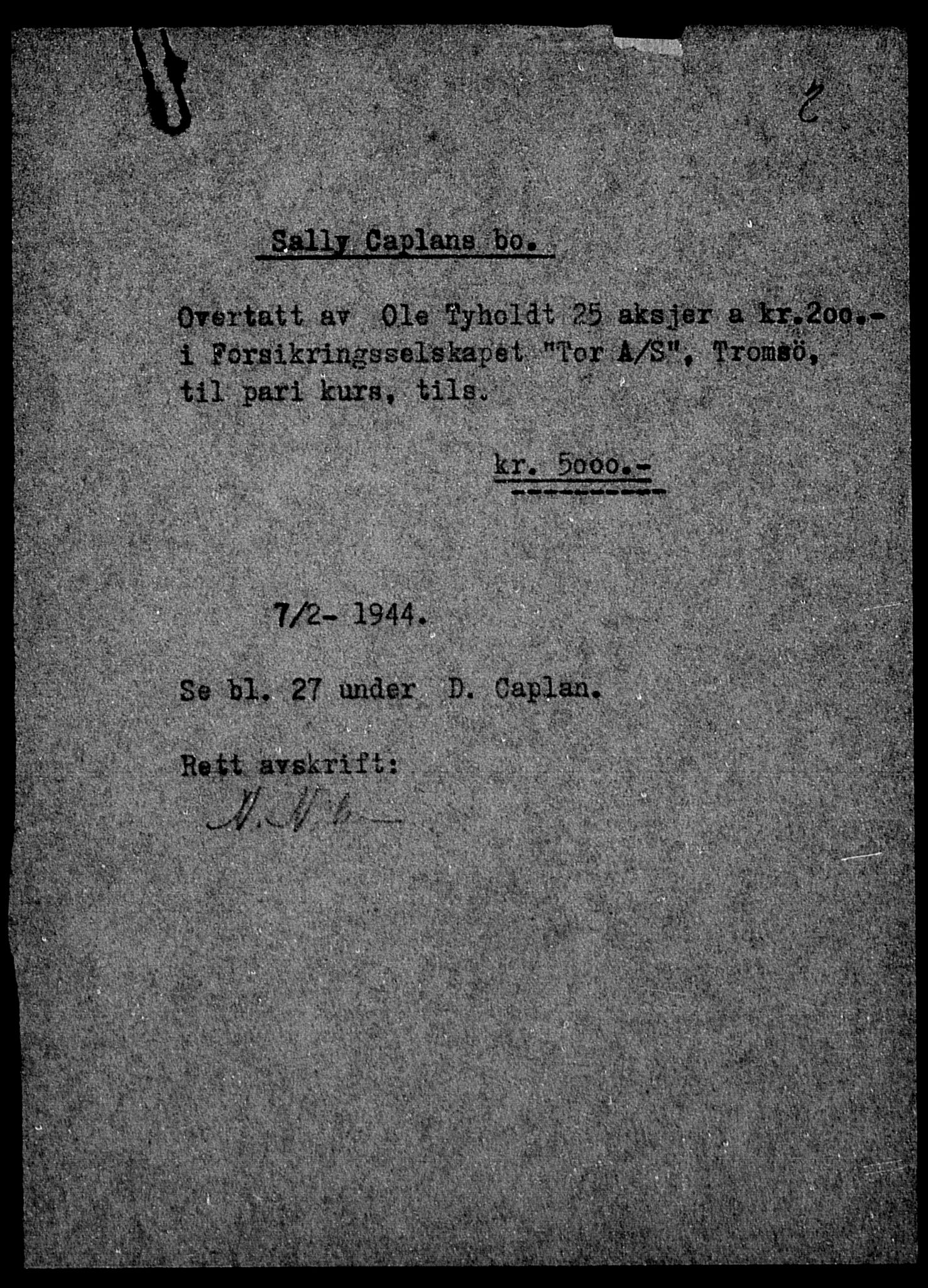 Justisdepartementet, Tilbakeføringskontoret for inndratte formuer, AV/RA-S-1564/H/Hc/Hcb/L0911: --, 1945-1947, p. 377