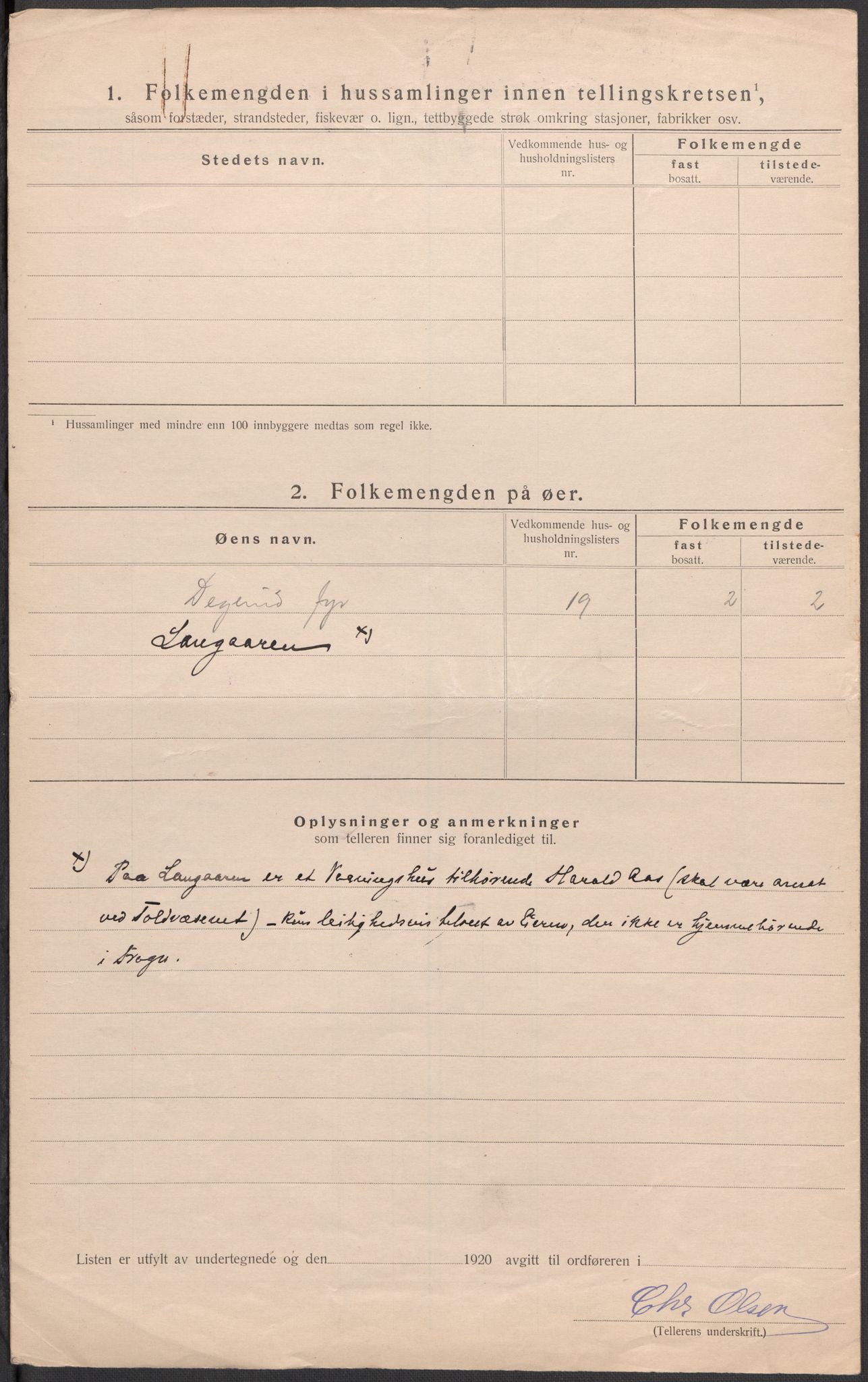 SAO, 1920 census for Frogn, 1920, p. 26