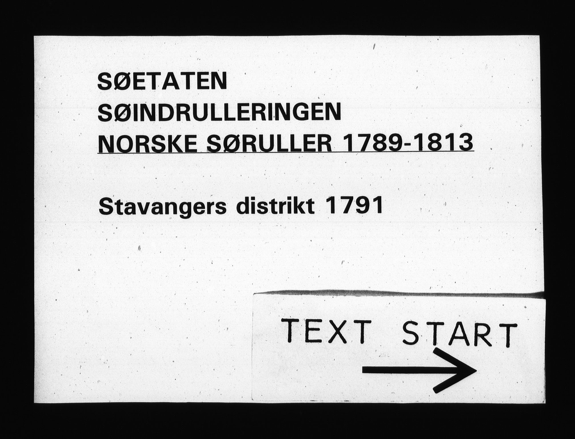 Sjøetaten, RA/EA-3110/F/L0262: Stavanger distrikt, bind 1, 1791