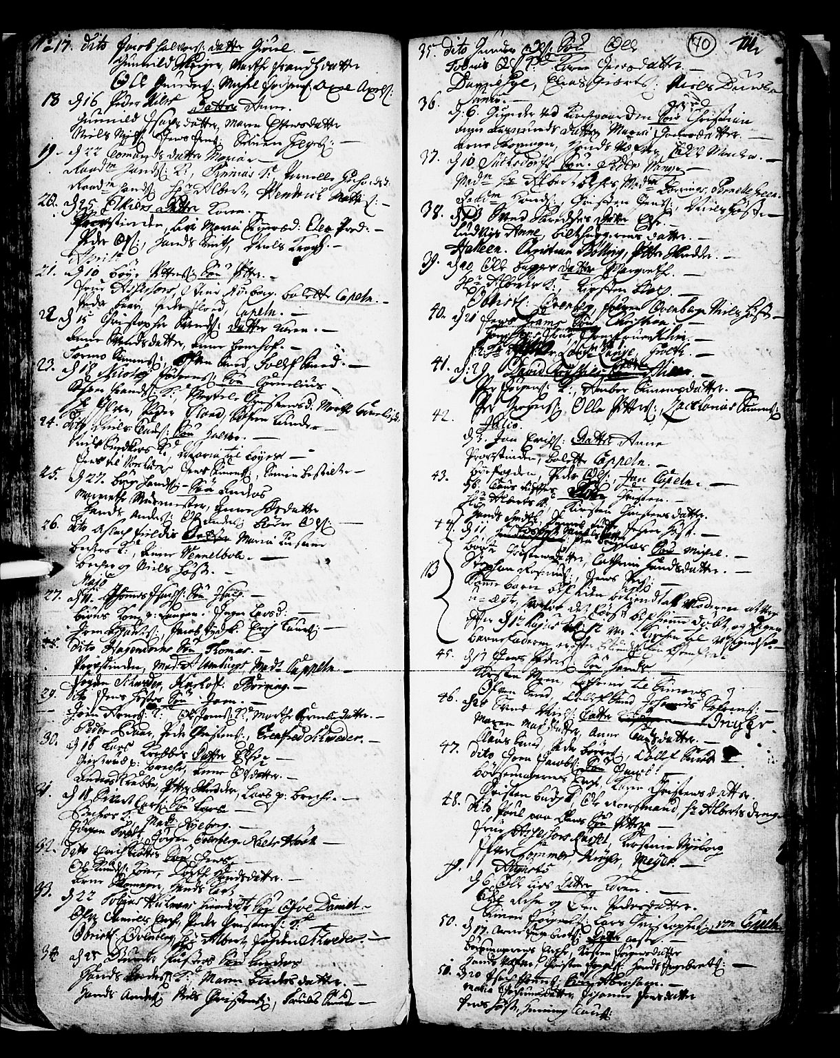 Skien kirkebøker, SAKO/A-302/F/Fa/L0002: Parish register (official) no. 2, 1716-1757, p. 70